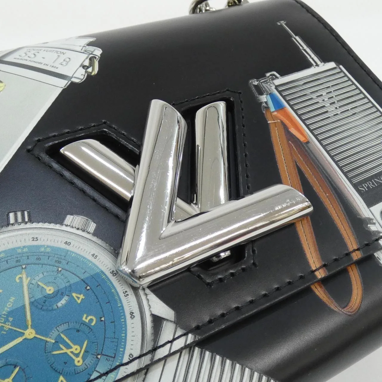 LOUIS VUITTON Twist M51824 Shoulder 黑色 中古品A - 縮圖 4