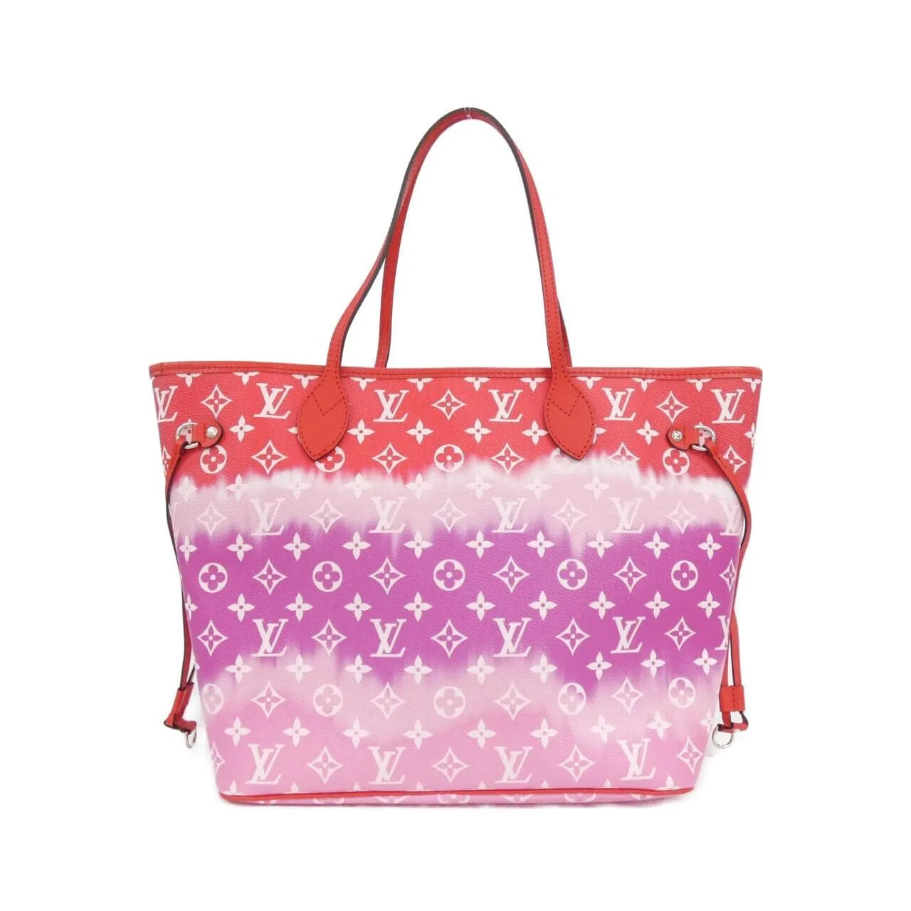 LOUIS VUITTON Neverfull M45127 Tote Canvas Rouge 帆布 中古品A - 縮圖 2