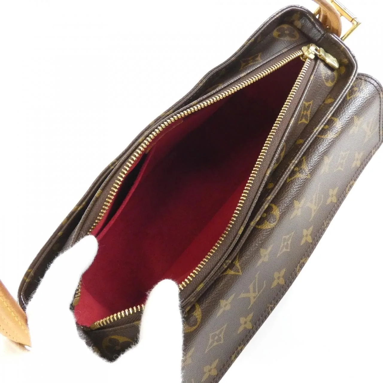 LOUIS VUITTON Viva Cité M51164+J54316 Handbag Monogram 黑色 Monogram 中古品B - 縮圖 10