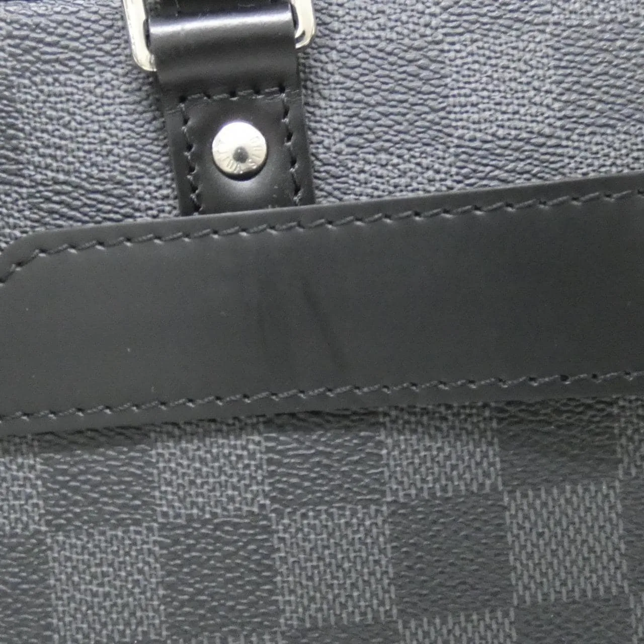 LOUIS VUITTON Documents N41123 Handbag Damier 黑色 Damier 中古品A - 縮圖 4