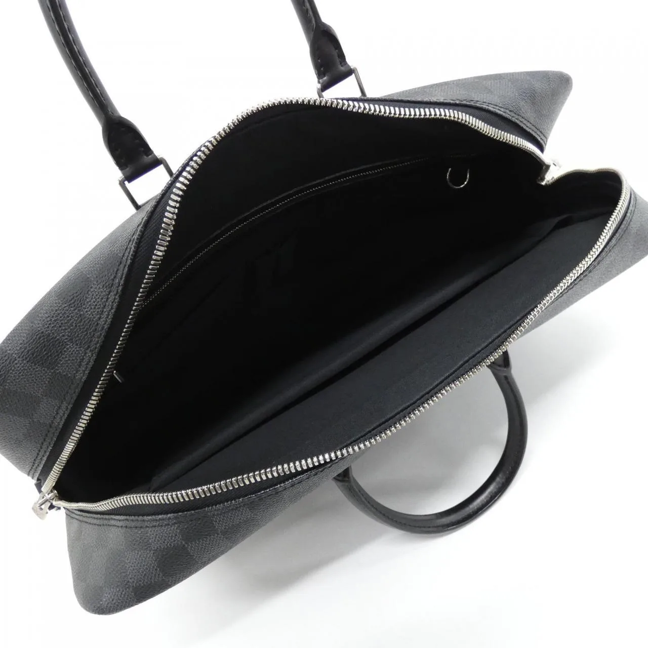 LOUIS VUITTON Documents N41123 Handbag Damier 黑色 Damier 中古品A - 縮圖 8