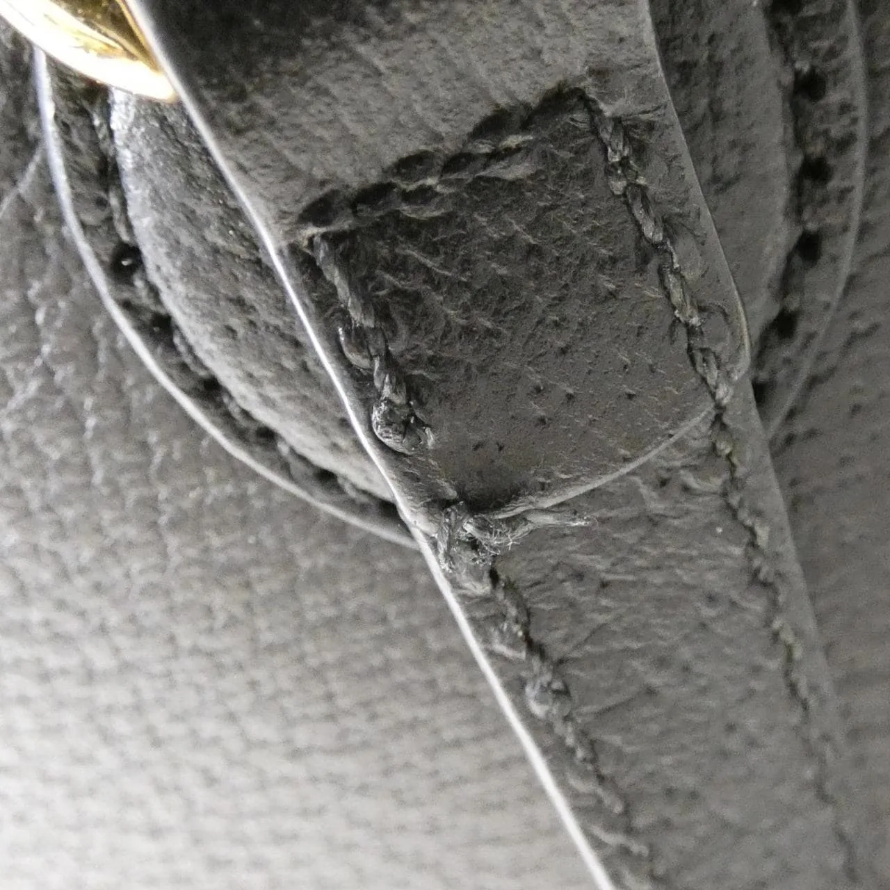 GUCCI 765043 DJ20G Handbag Leather Black Leather Rank B - Thumbnail 5