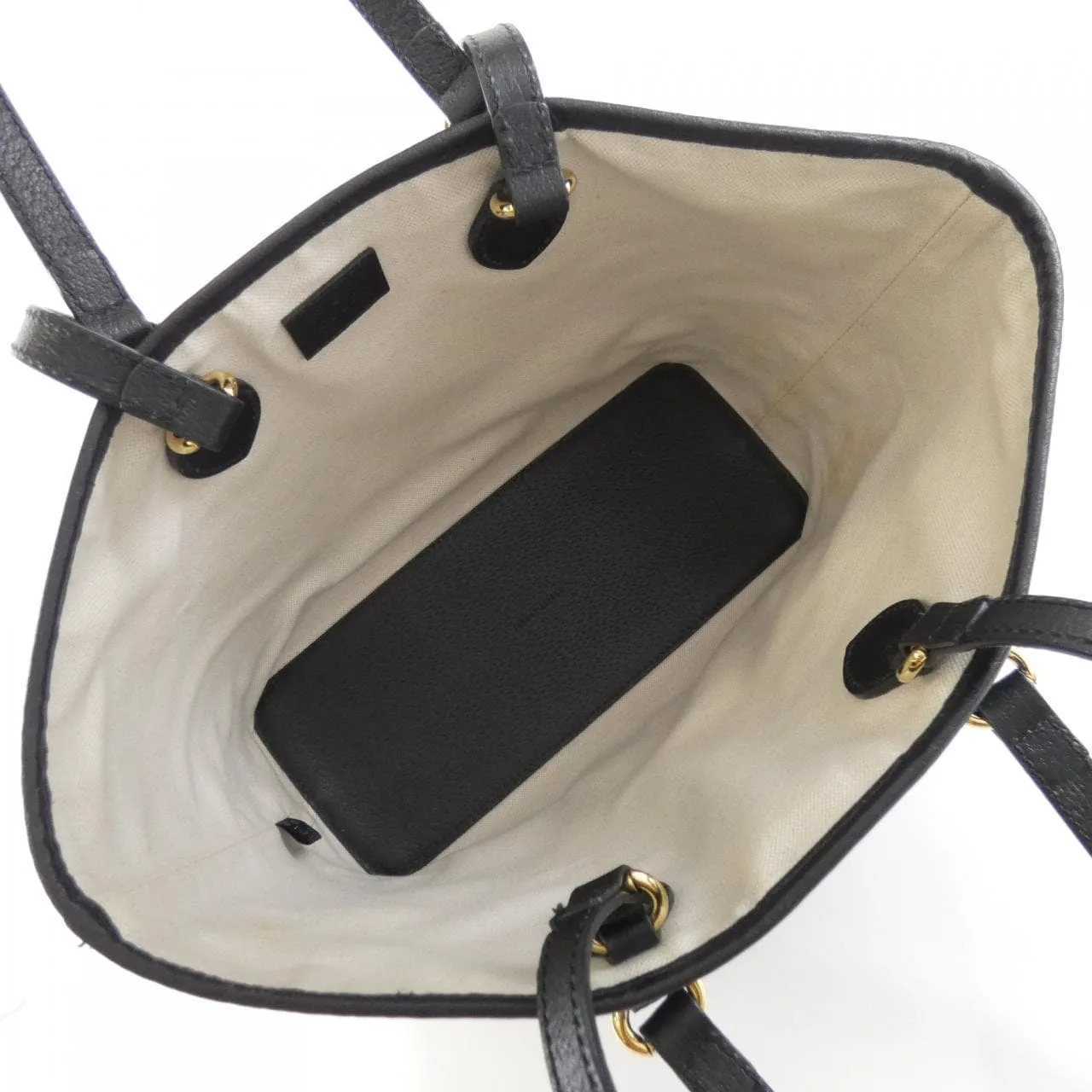 GUCCI 765043 DJ20G Handbag Leather Black Leather Rank B - Thumbnail 6