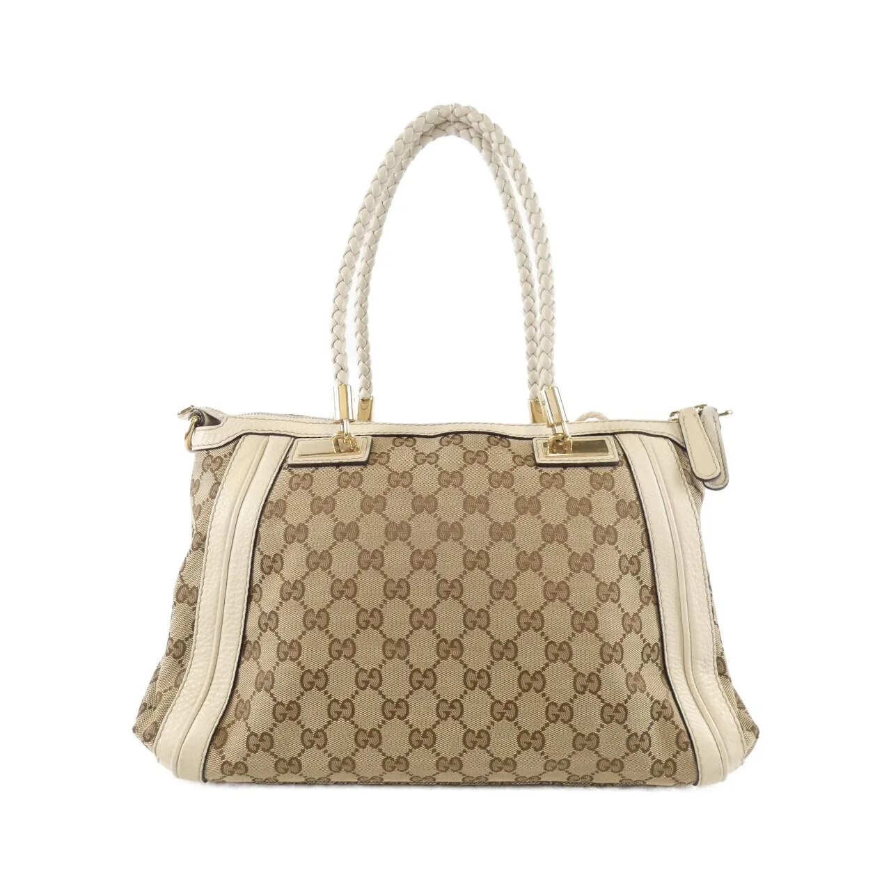GUCCI 282300 FWCGG 手提包 帆布 黑色 帆布 中古品B - 縮圖 2
