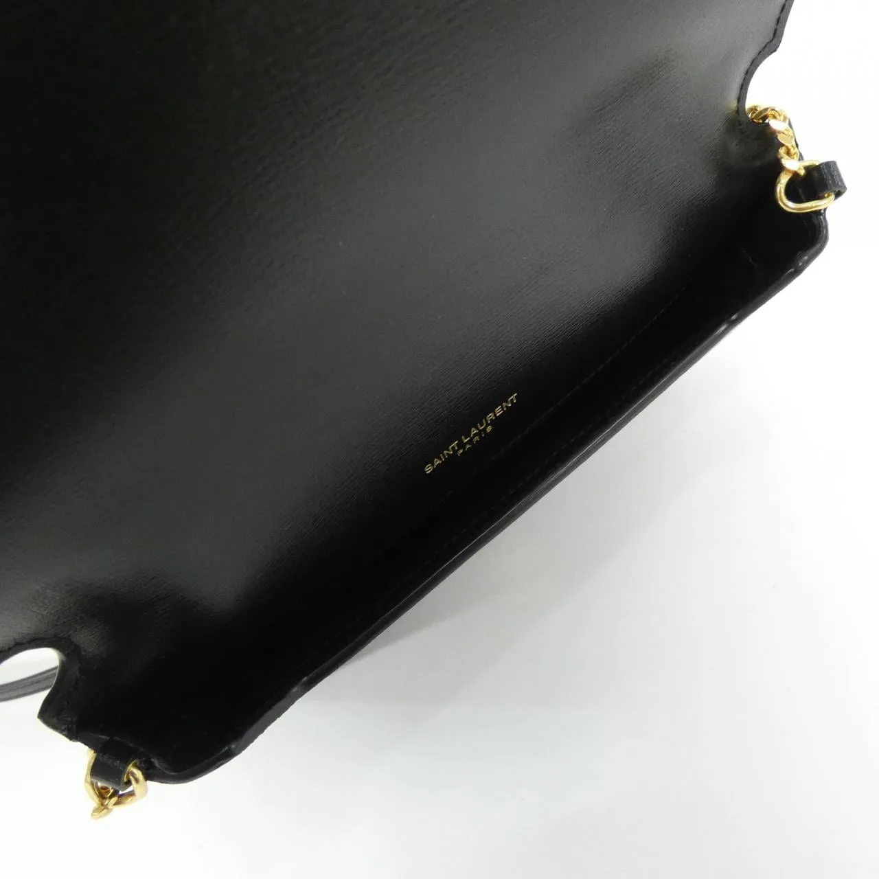 SAINT LAURENT 635095 0U40J 銀包 黑色 中古品A - 縮圖 5