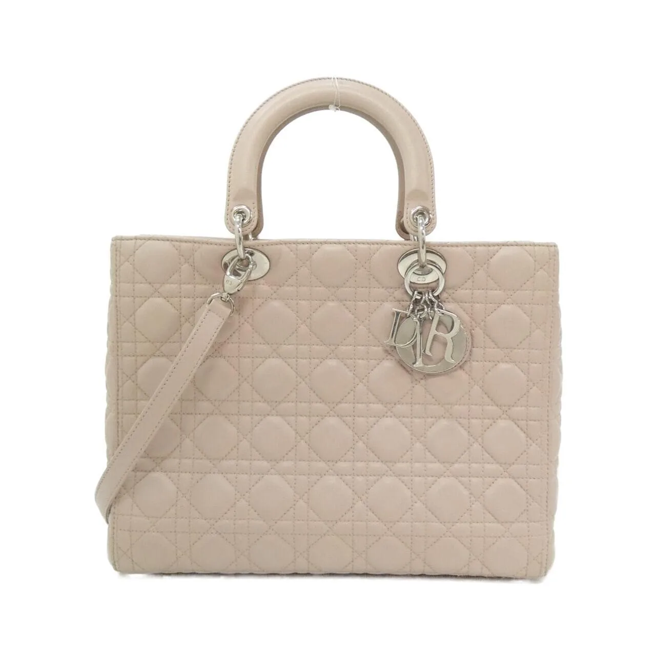 DIOR Lady Dior CAL44561 Handbag Lambskin Black