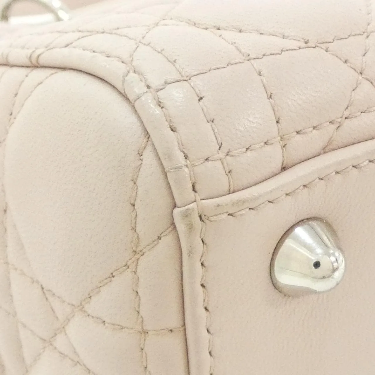 DIOR Lady Dior CAL44561 Handbag Lambskin Black Lambskin Rank A - Thumbnail 3