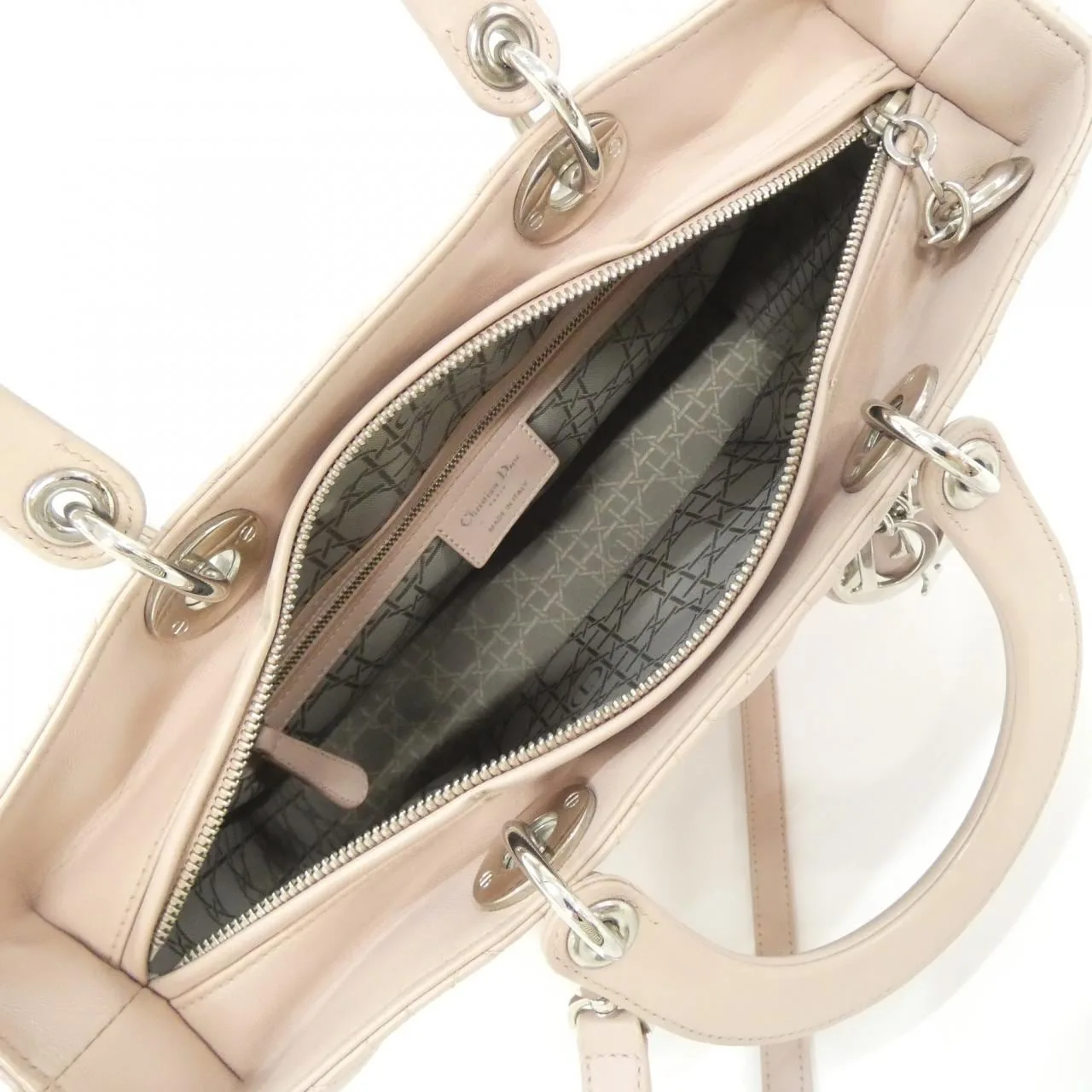 DIOR Lady Dior CAL44561 Handbag Lambskin Black Lambskin Rank A - Thumbnail 10