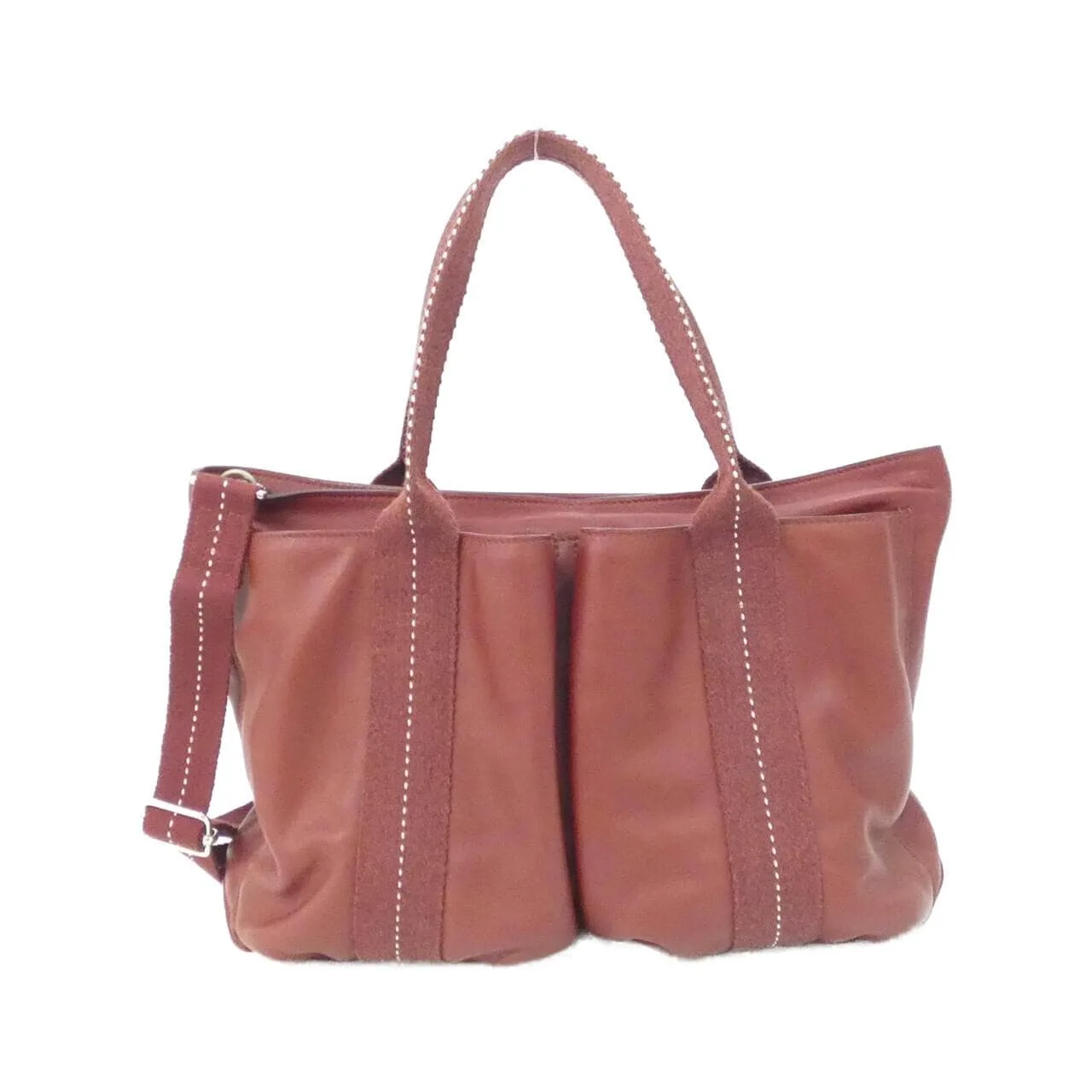 HERMES 049021CK Handbag Rouge