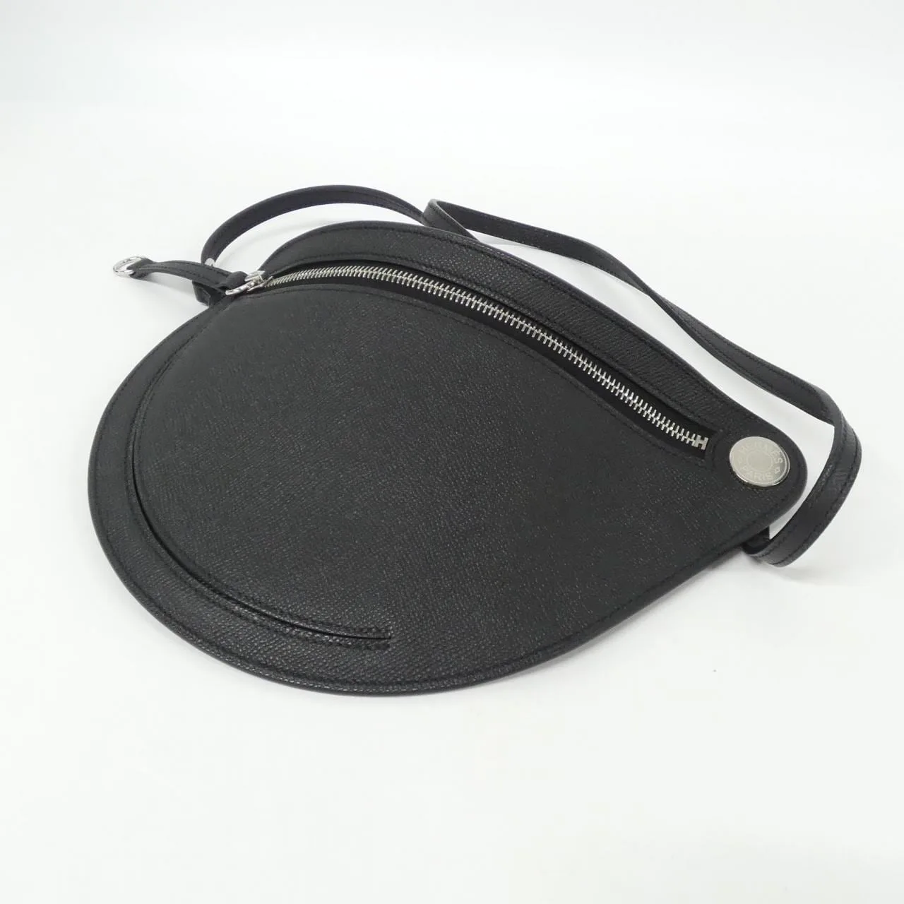 HERMES 084847CK Shoulder Epsom Black Epsom Leather Rank A - Thumbnail 3