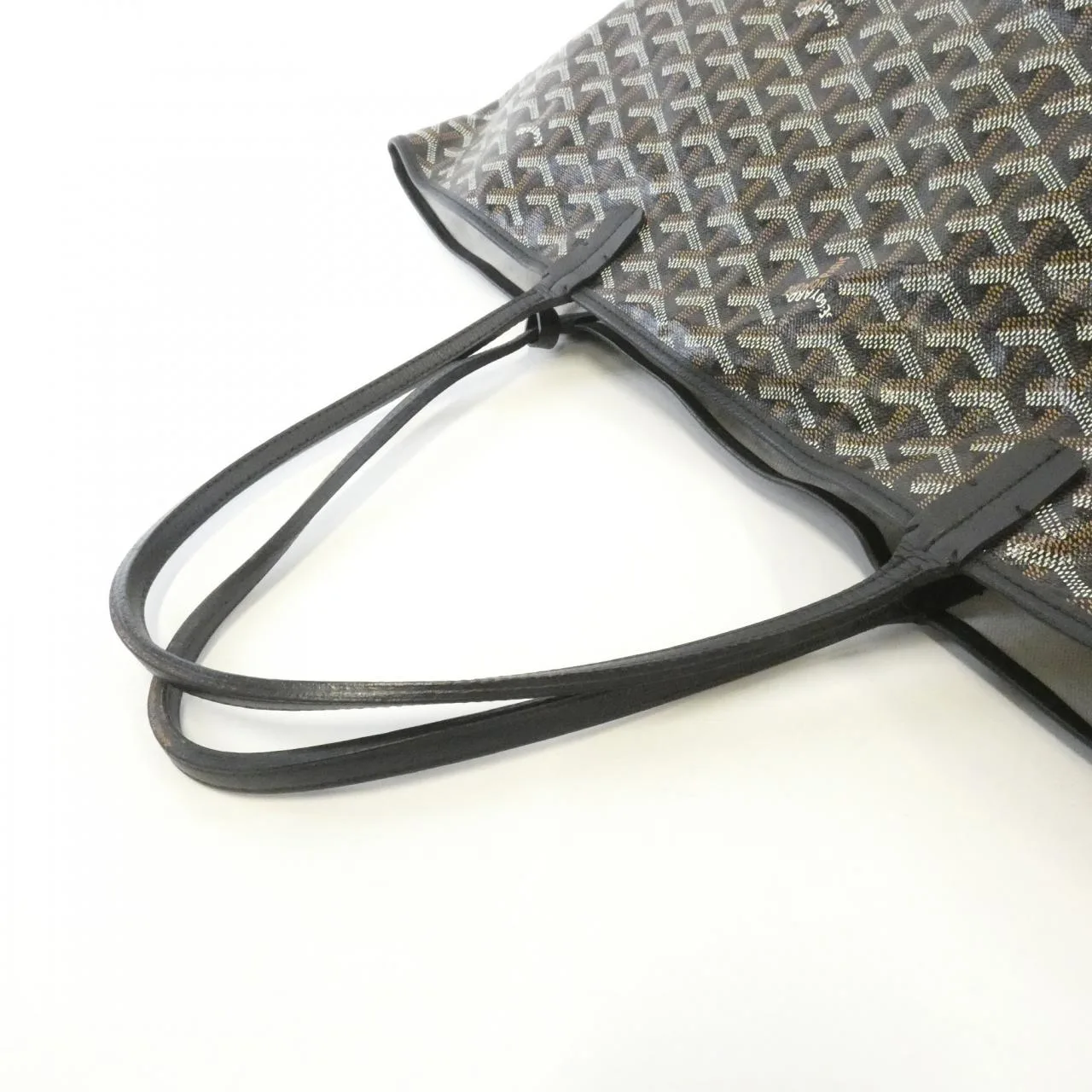 GOYARD Saint Louis AMA LOUIS GM Tote Canvas 黑色 帆布 中古品B - 縮圖 3