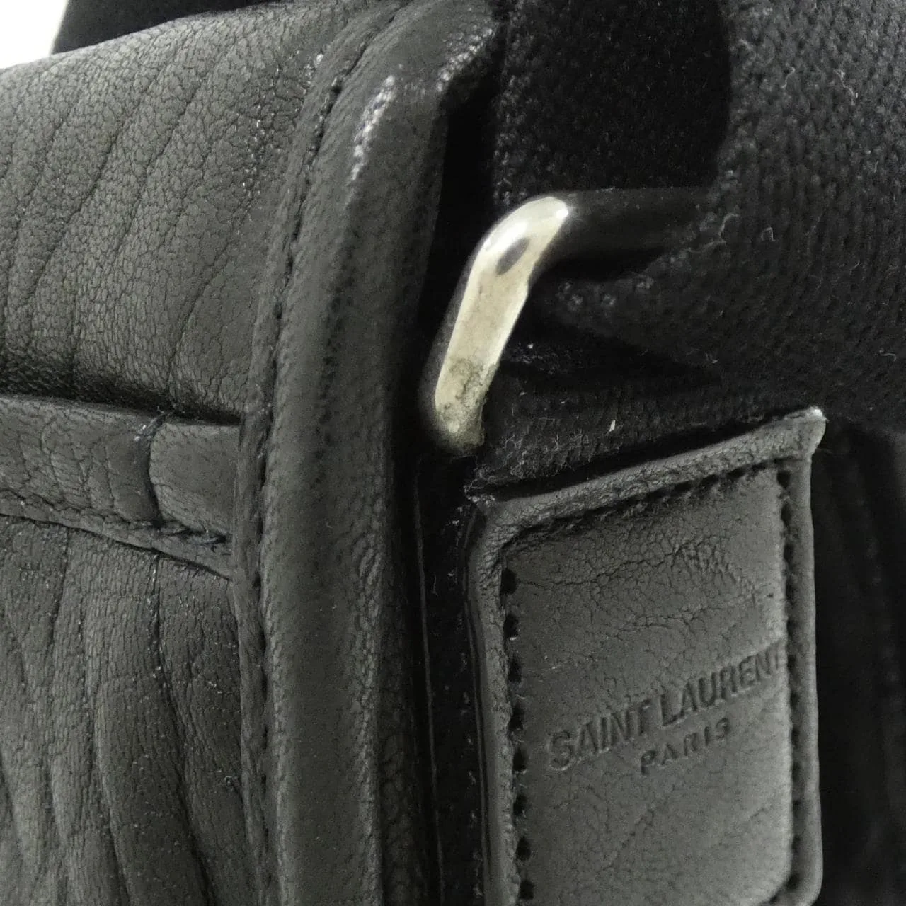 SAINT LAURENT Niki 776611 AAC3O Shoulder Lambskin Black Lambskin Rank A - Thumbnail 6