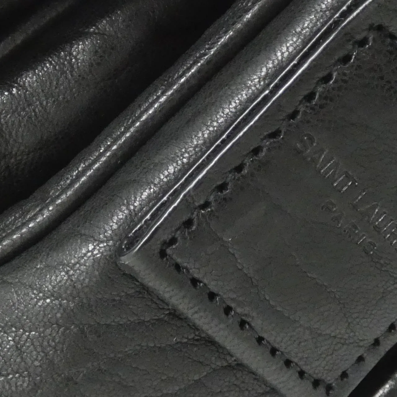 SAINT LAURENT Niki 776611 AAC3O Shoulder Lambskin Black Lambskin Rank A - Thumbnail 7