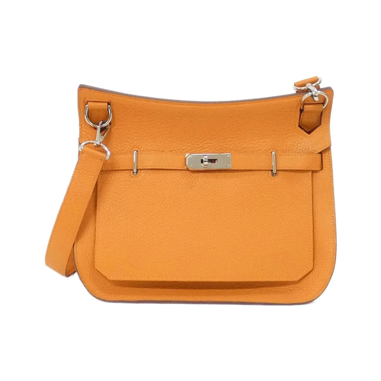 HERMES 061784CK Shoulder Clemence Orange