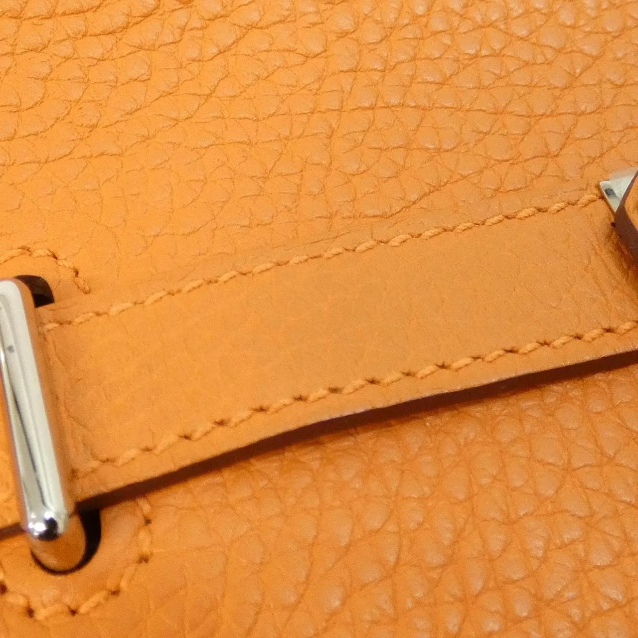 HERMES 061784CK Shoulder Clemence Orange Clemence Leather Rank A - Thumbnail 5