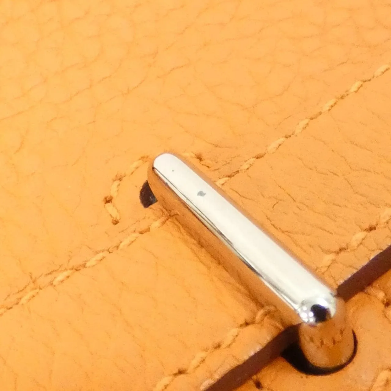 HERMES 061784CK Shoulder Clemence Orange Clemence Leather Rank A - Thumbnail 6