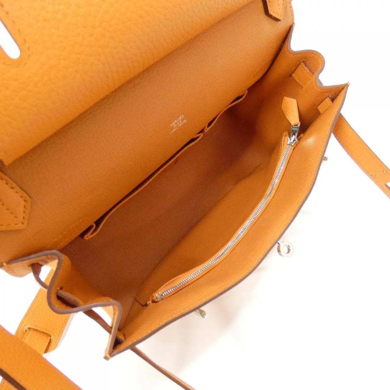 HERMES 061784CK Shoulder Clemence Orange Clemence Leather Rank A - Thumbnail 9