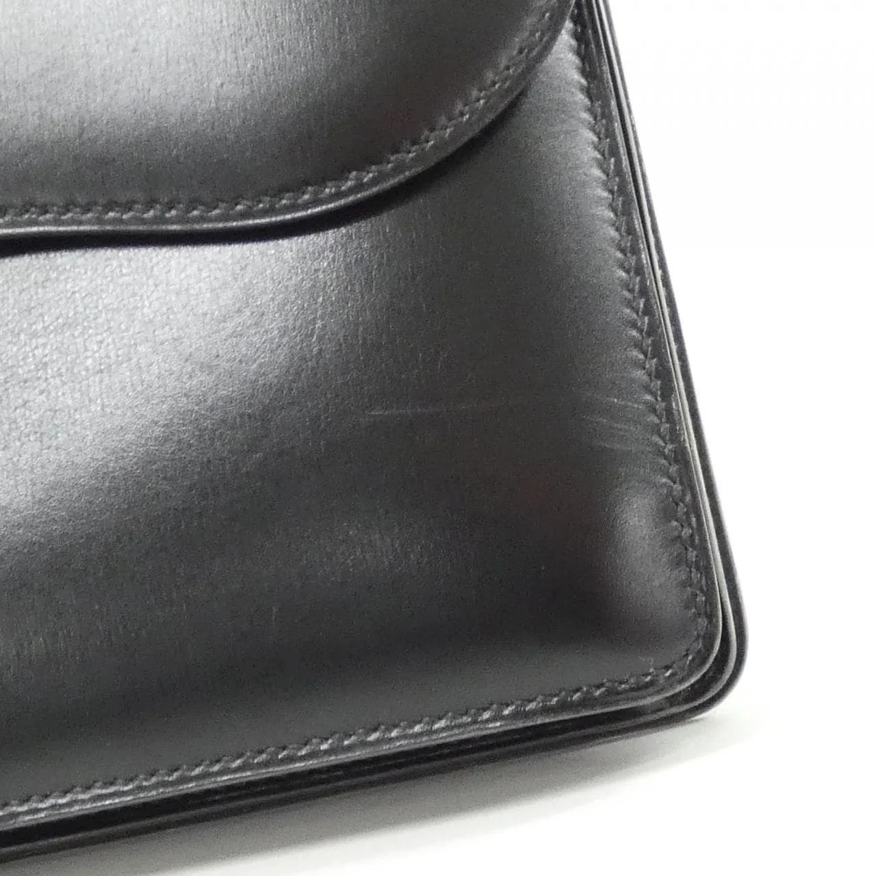 HERMES 手提包 Box Calf 黑色 Box 皮 中古品A - 縮圖 4