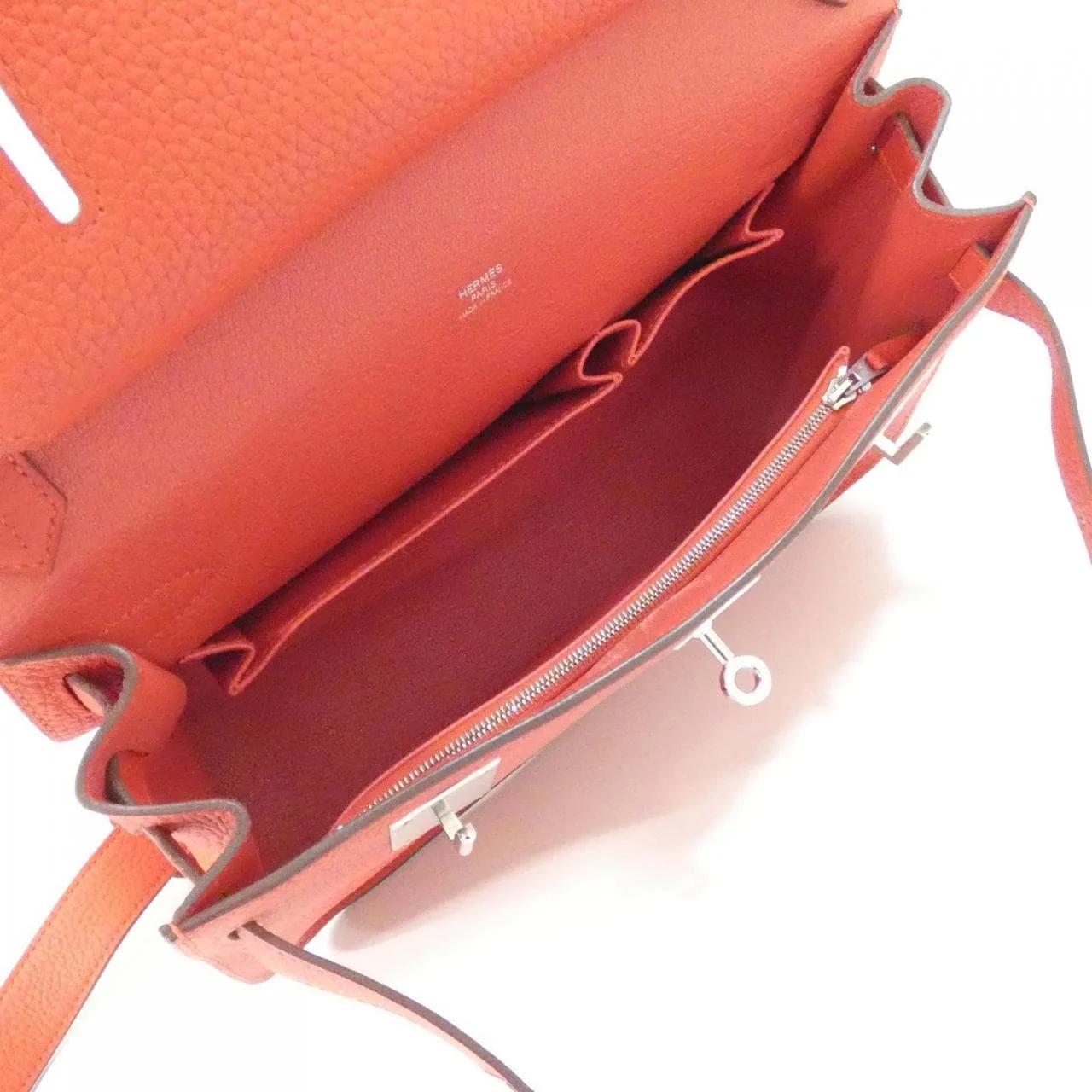 HERMES 061784CK 肩背包 Clemence Rouge Clemence 皮 中古品A - 縮圖 8