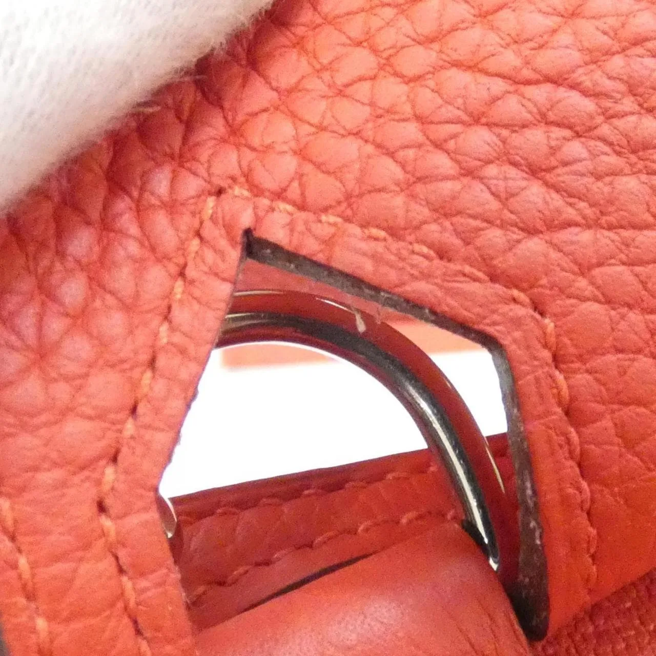 HERMES 061784CK 肩背包 Clemence Rouge Clemence 皮 中古品A - 縮圖 10