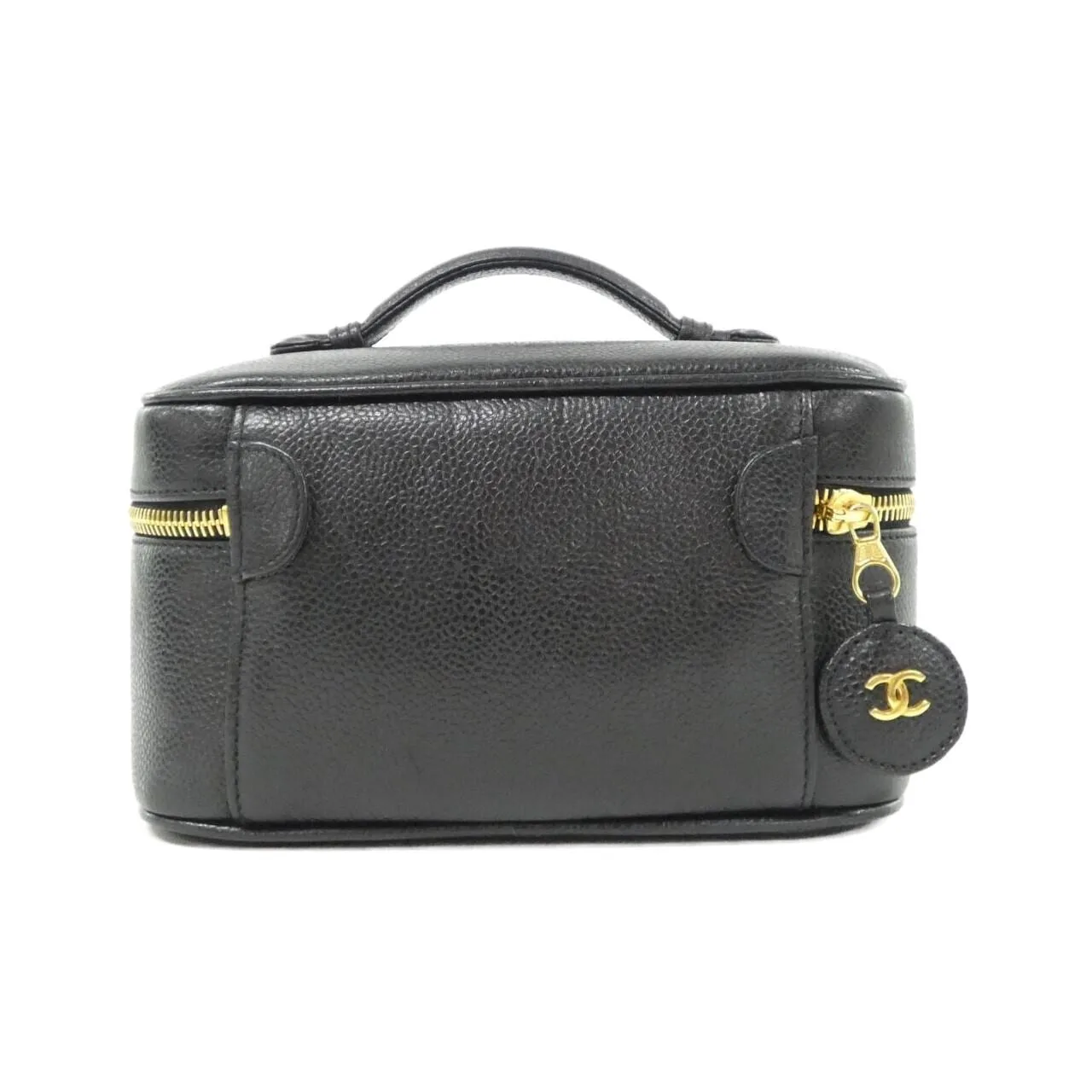 CHANEL 1997 Handbag Grained Calfskin 黑色 荔枝紋牛皮 中古品A - 縮圖 2
