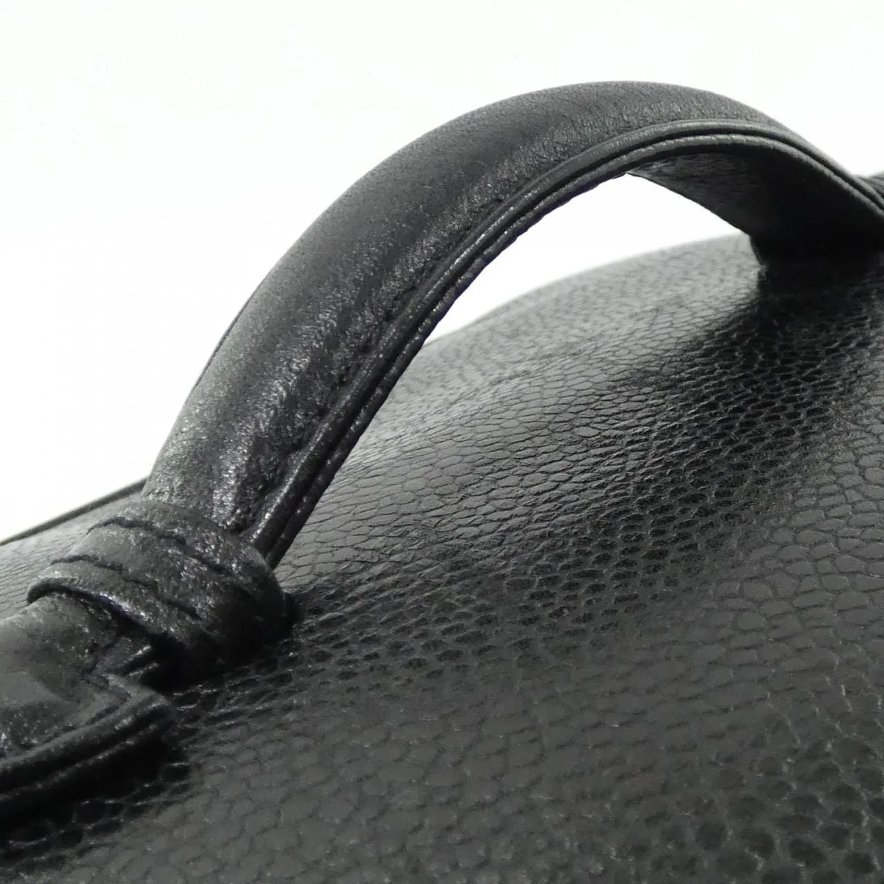 CHANEL 1997 Handbag Grained Calfskin 黑色 荔枝紋牛皮 中古品A - 縮圖 7