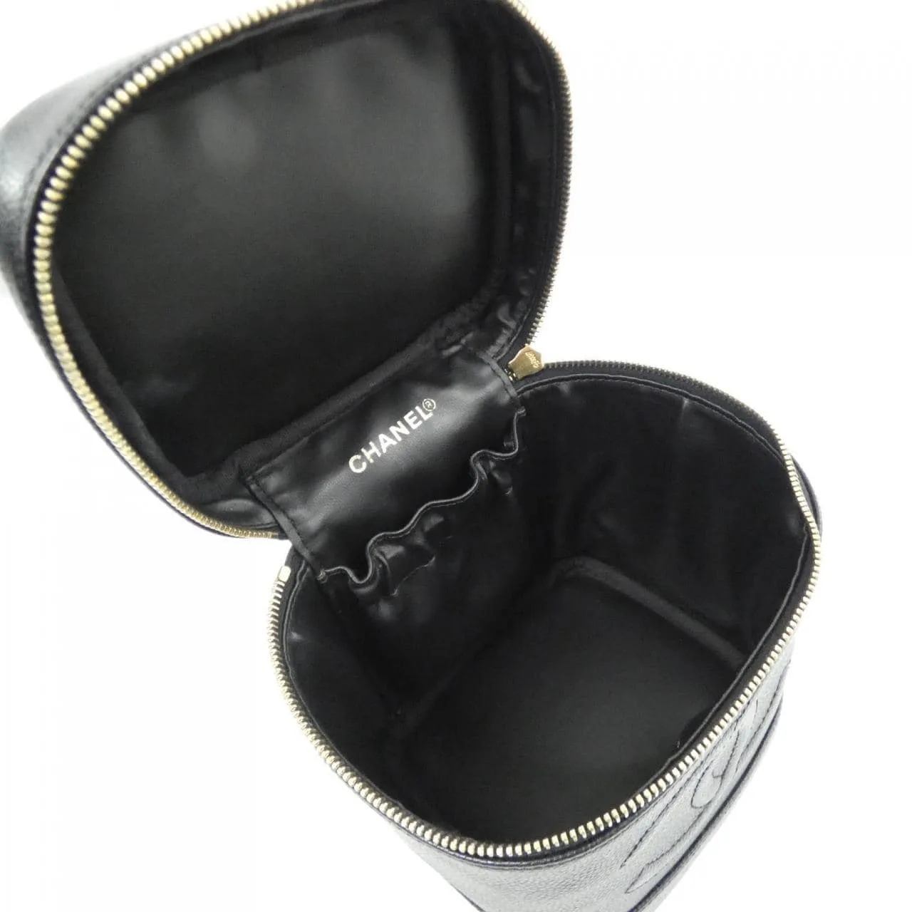 CHANEL 1998 Handbag Grained Calfskin 黑色 荔枝紋牛皮 中古品A - 縮圖 6