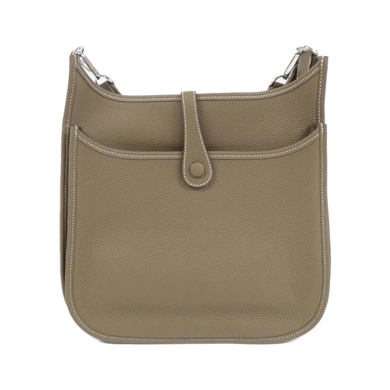 HERMES Evelyne 056277CK Shoulder Clemence Etoupe Clemence Leather Rank A - Thumbnail 2