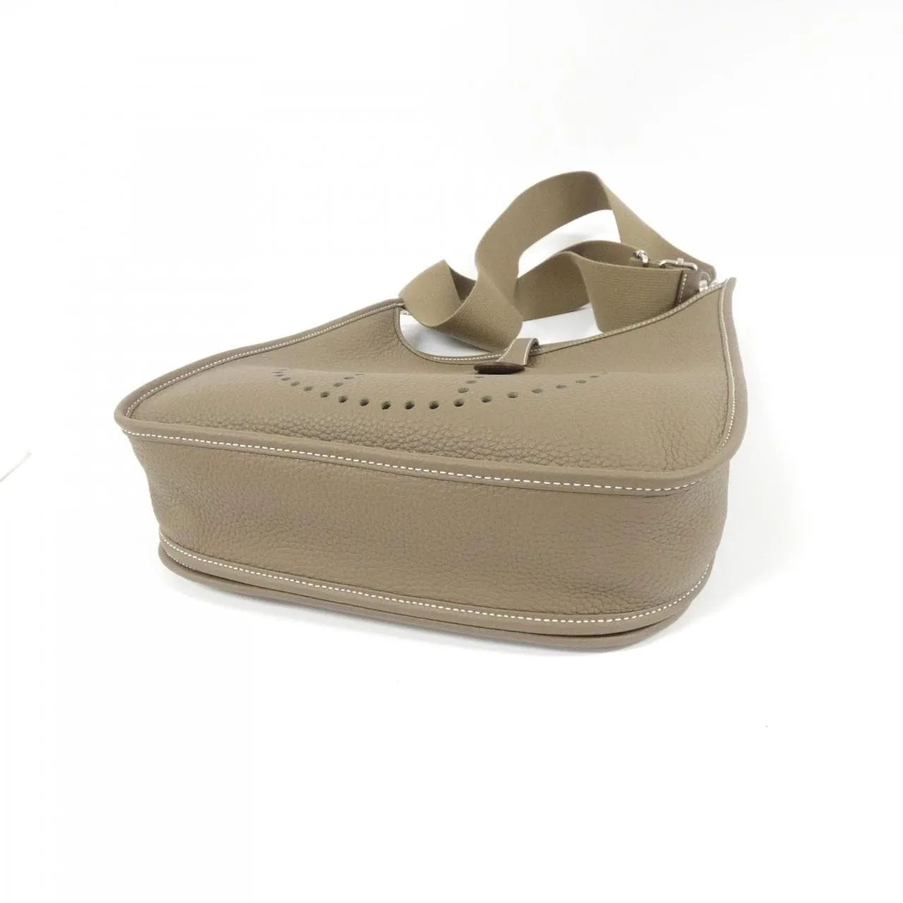 HERMES Evelyne 056277CK Shoulder Clemence Etoupe Clemence Leather Rank A - Thumbnail 3