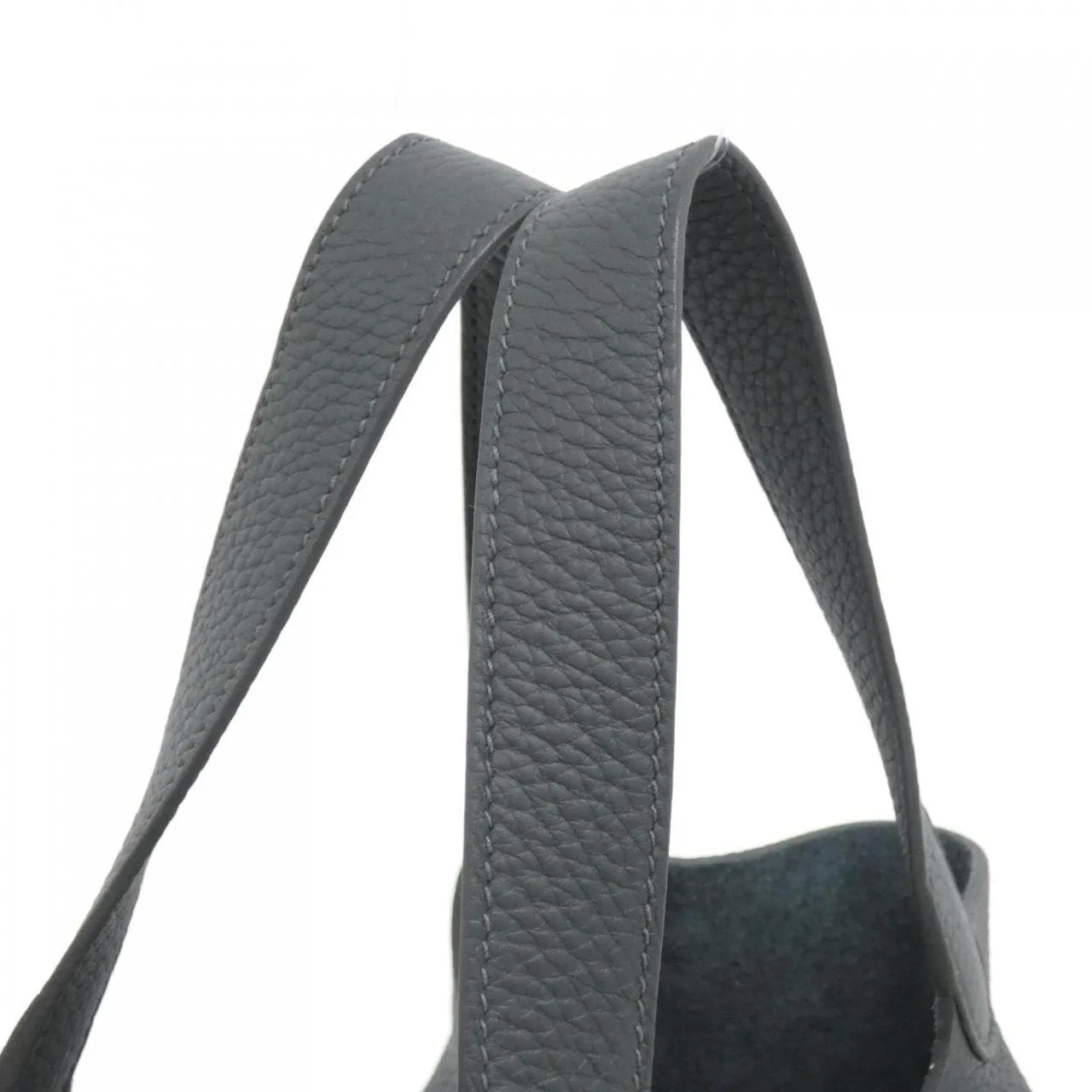 HERMES Picotin 060991CC Handbag Clemence Black Clemence Leather Rank A - Thumbnail 5