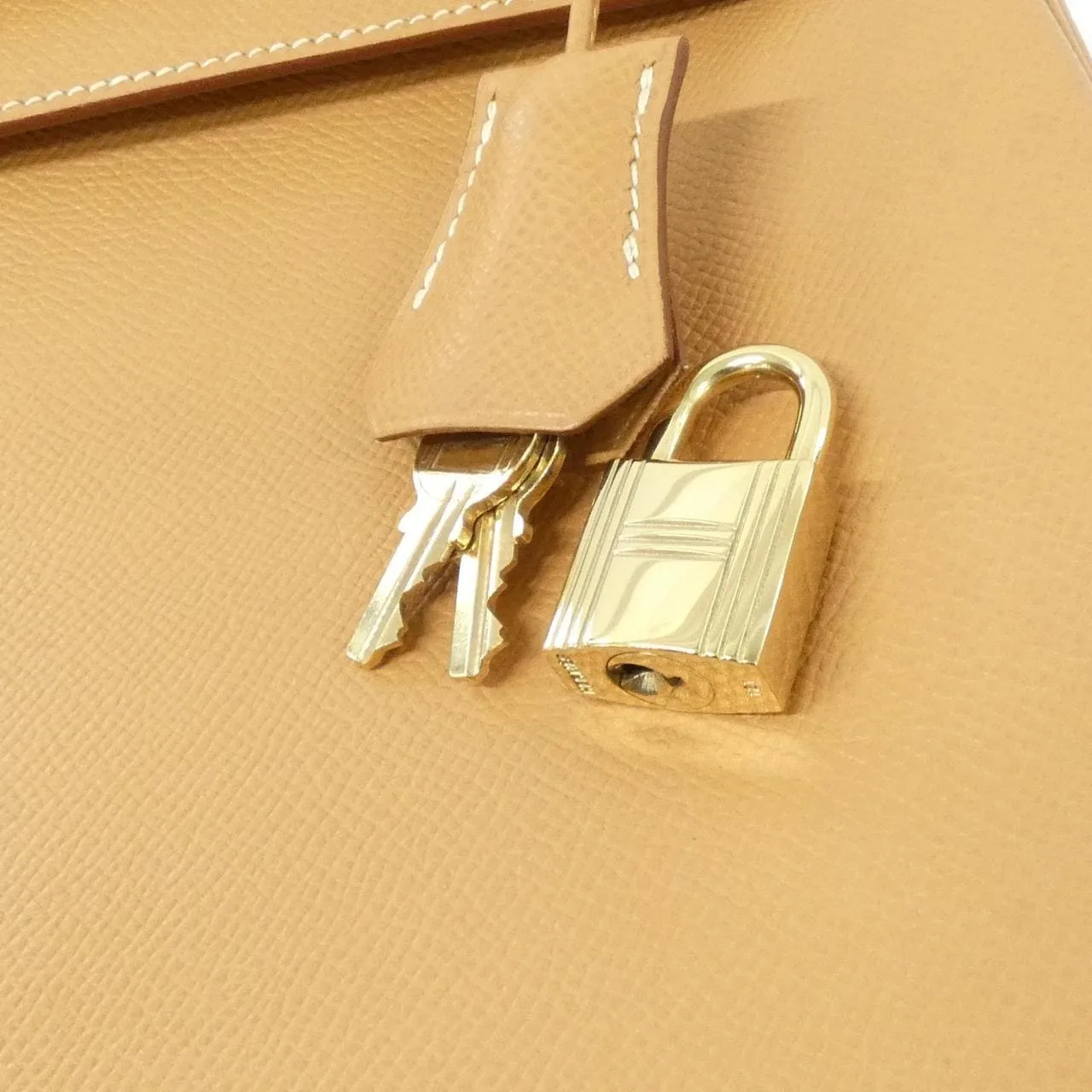 HERMES Kelly 014128CC 手提包 黑色 中古品A - 縮圖 4