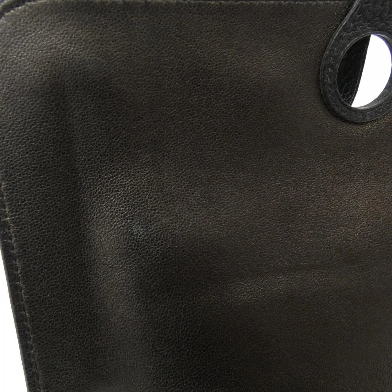 HERMES 037698CK Belt Togo Black Togo Leather Rank A - Thumbnail 7