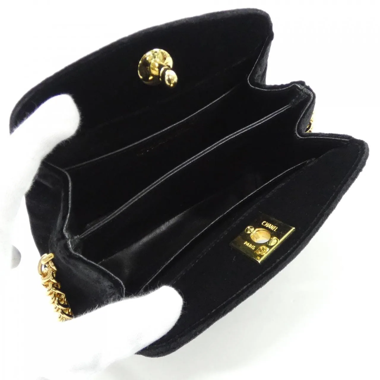 CHANEL 手提包 黑色 中古品A - 縮圖 6