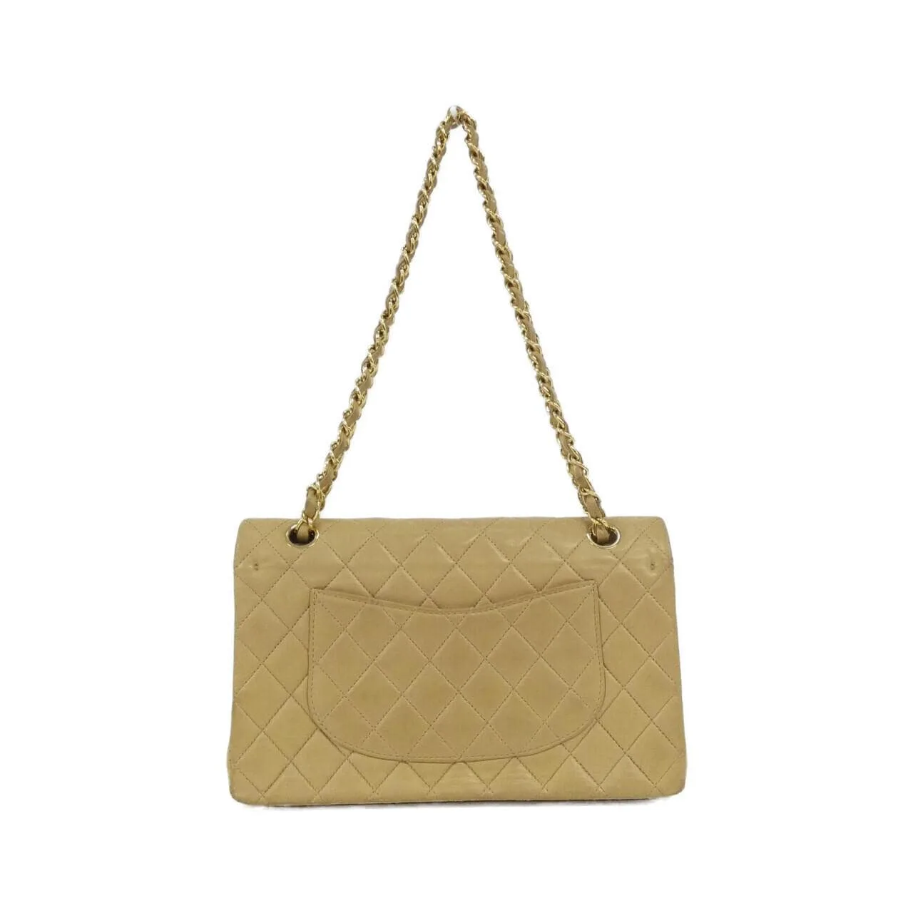 CHANEL Matelasse 1112 Shoulder Lambskin 米色 羊皮 中古品B - 縮圖 2
