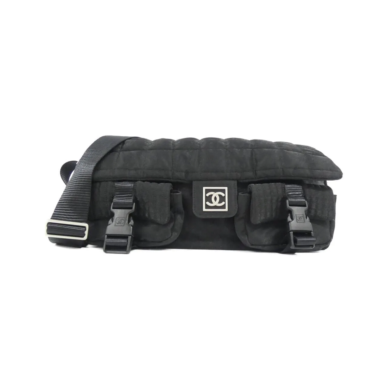 CHANEL 33036 肩背包 尼龍 Black