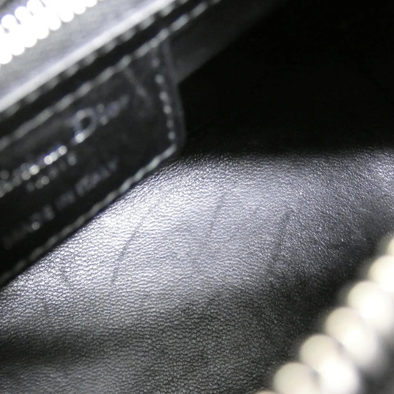 DIOR Lady Dior M0550WCBD Handbag Leather Black Leather Rank B - Thumbnail 10