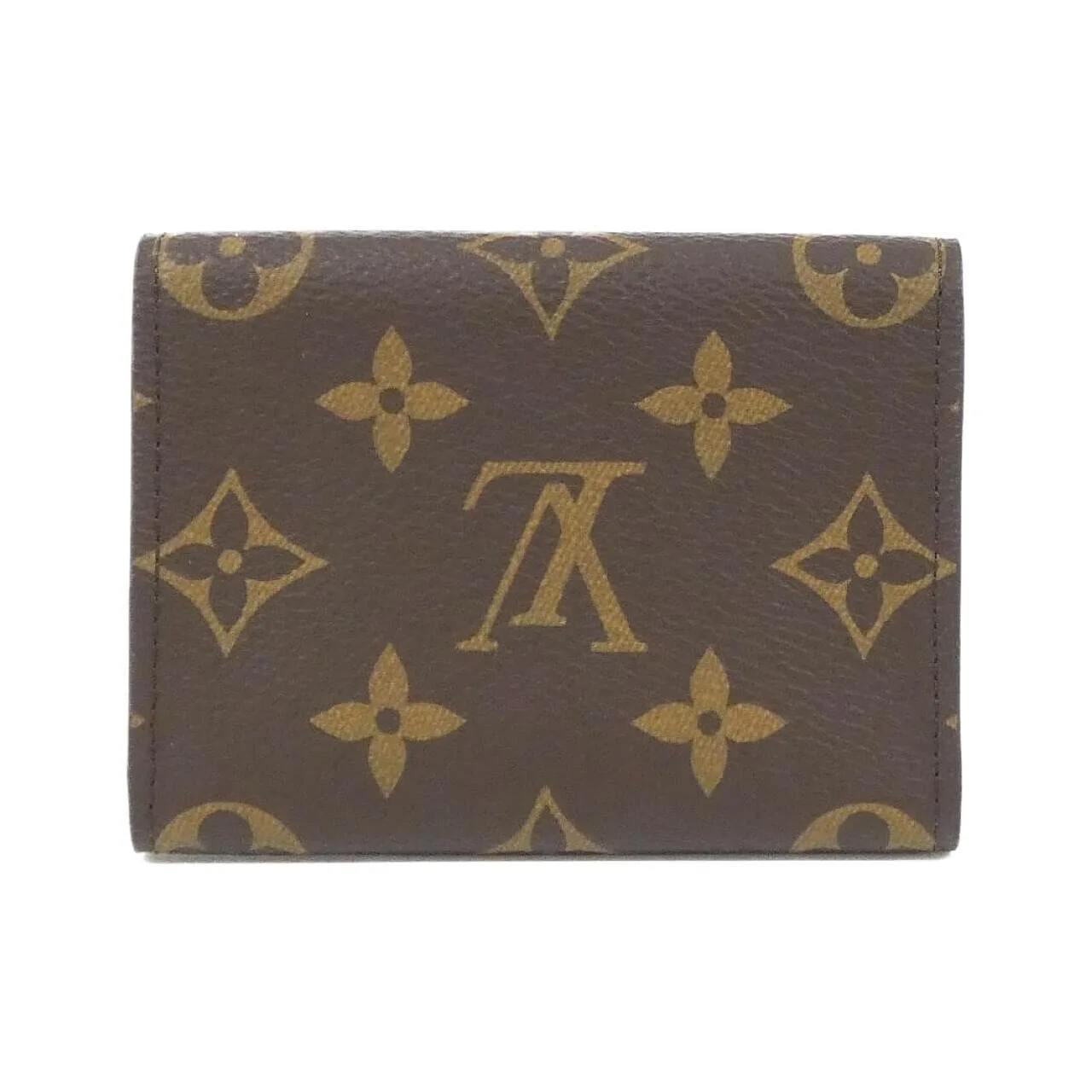 LOUIS VUITTON M63801 Card Case Monogram 黑色 Monogram 中古品A - 縮圖 2