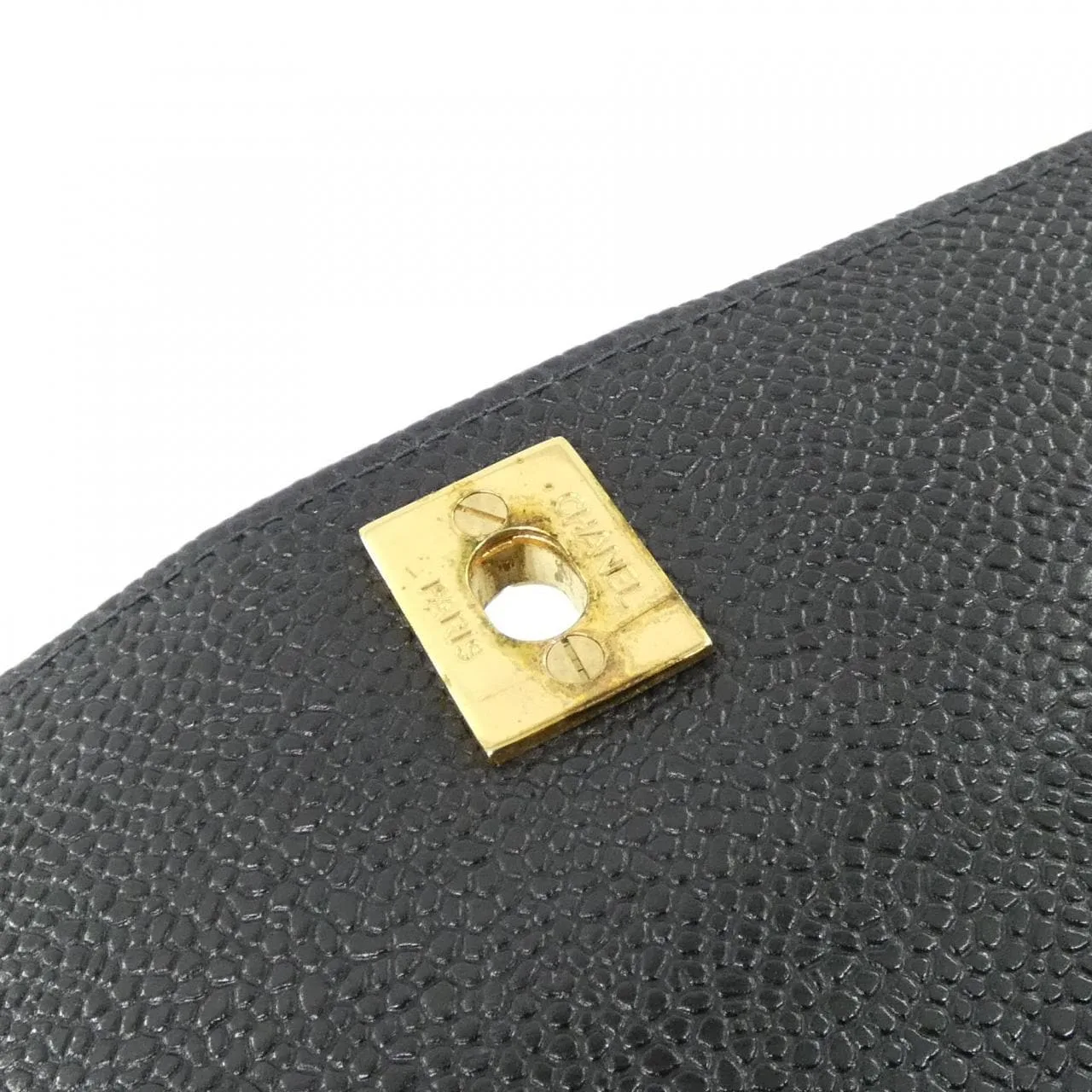 CHANEL 肩背包 荔枝紋牛皮 黑色 荔枝紋牛皮 中古品A - 縮圖 7