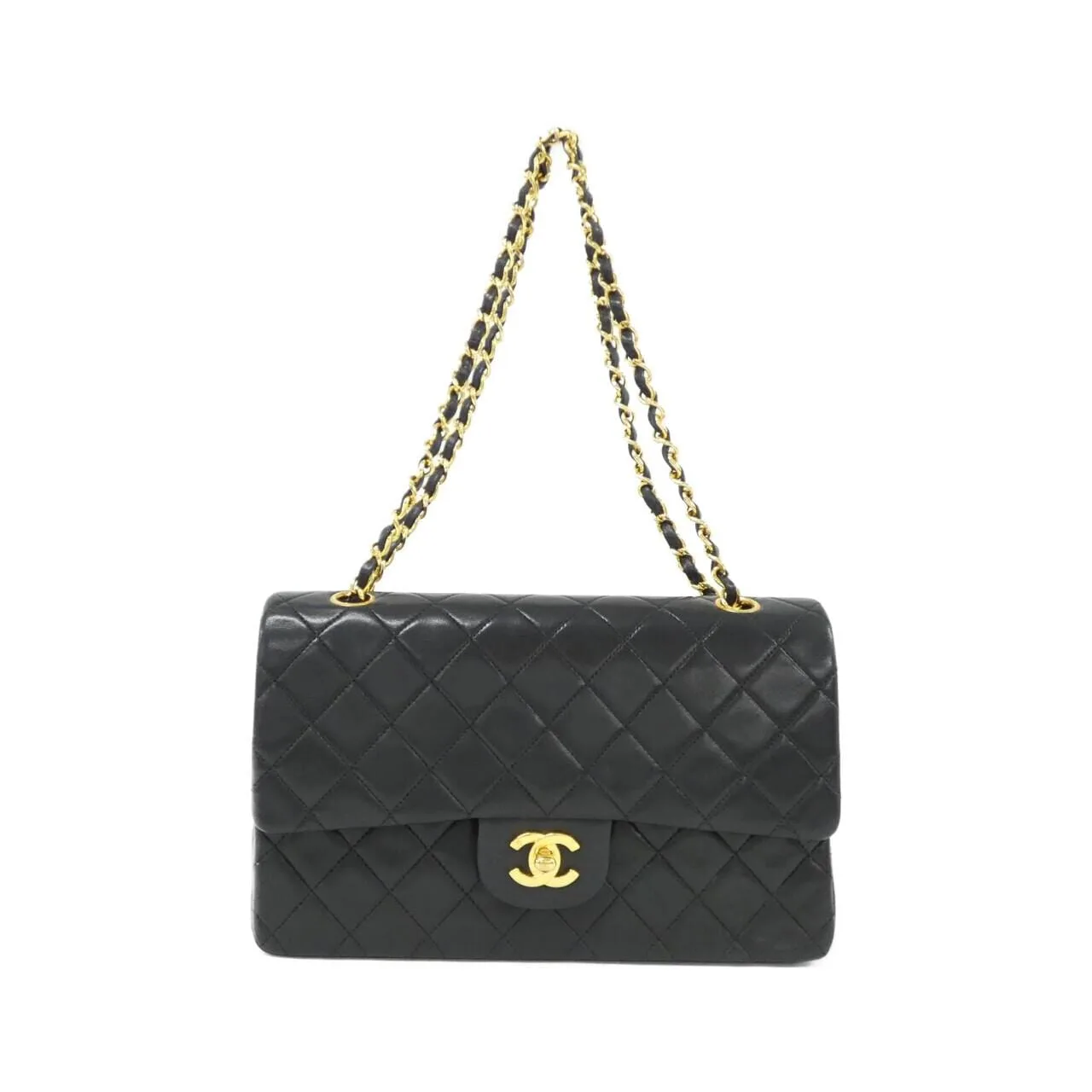 CHANEL Matelasse 1112 Shoulder Lambskin Black