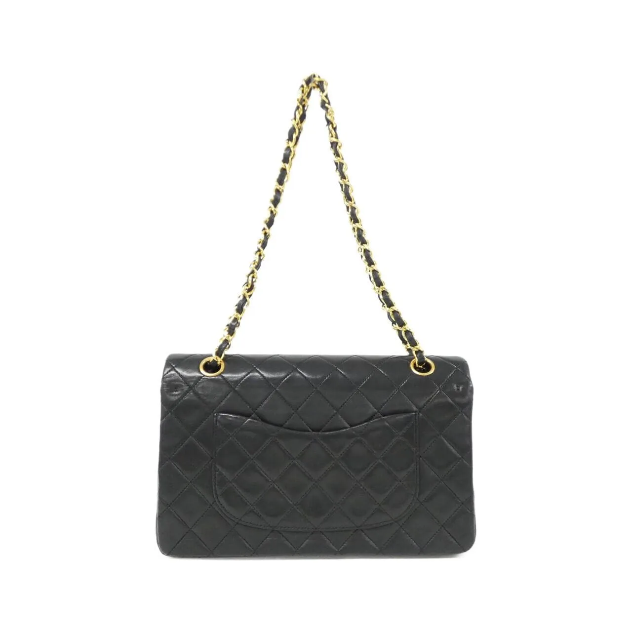 CHANEL Matelasse 1112 Shoulder Lambskin 黑色 羊皮 中古品B - 縮圖 2