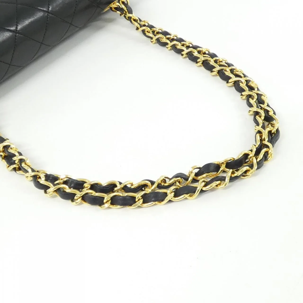 CHANEL Matelasse 1112 Shoulder Lambskin 黑色 羊皮 中古品B - 縮圖 6