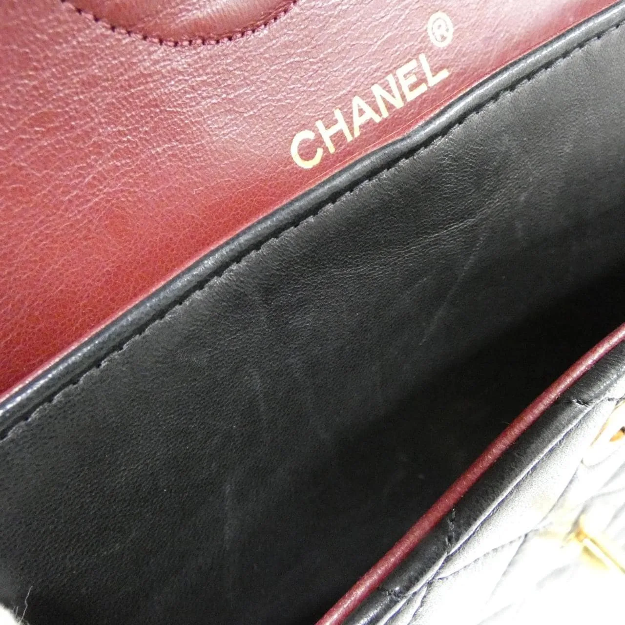 CHANEL Matelasse 1112 Shoulder Lambskin 黑色 羊皮 中古品B - 縮圖 8