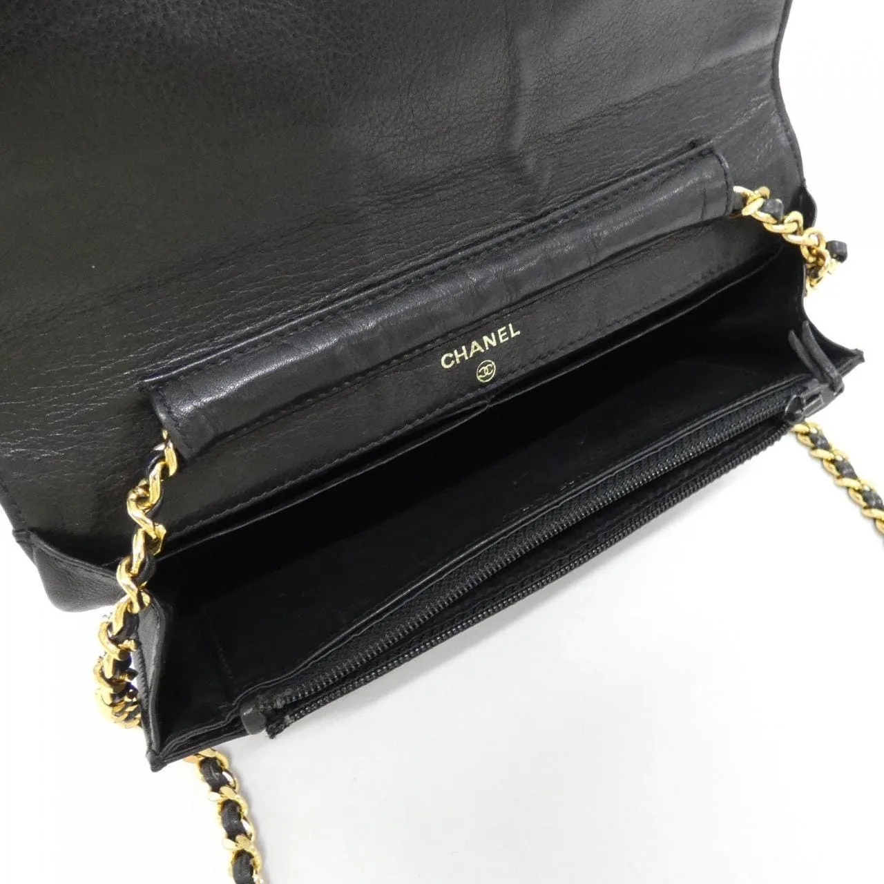 CHANEL 05281 銀包 魚子醬皮
