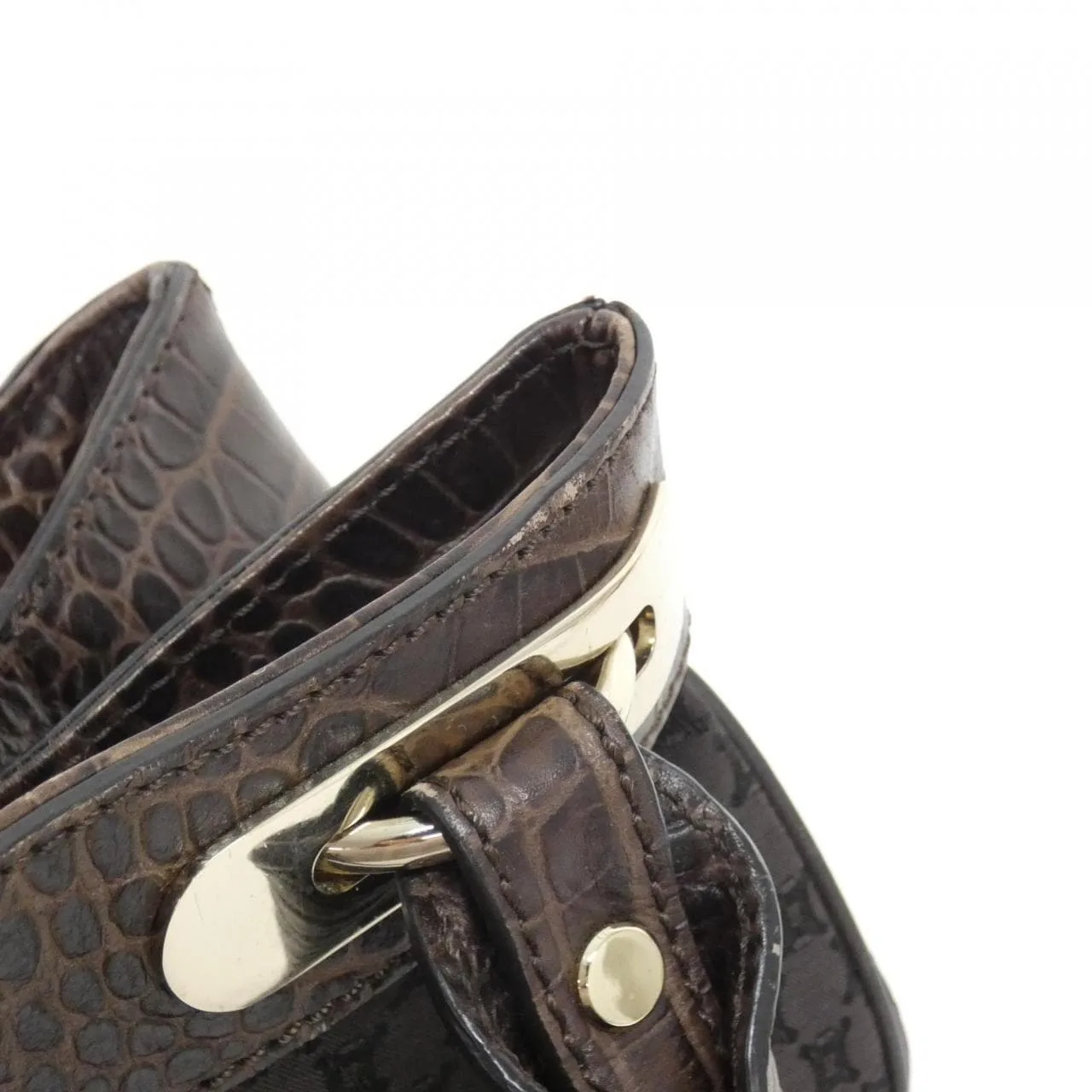 CELINE Shoulder Canvas Brown Canvas Rank A - Thumbnail 5