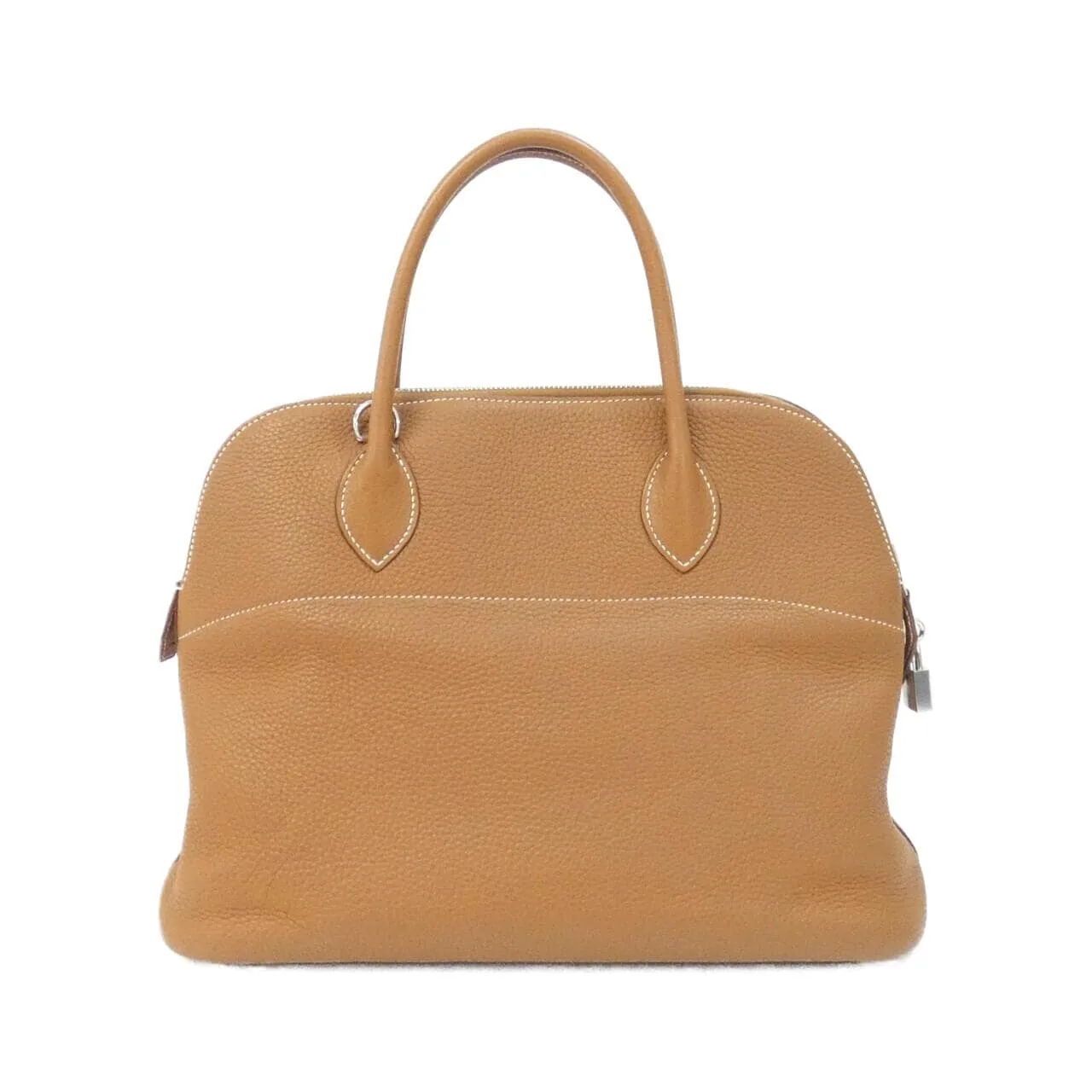 HERMES Bolide 073420CK Handbag Clemence Gold Clemence Leather Rank A - Thumbnail 2