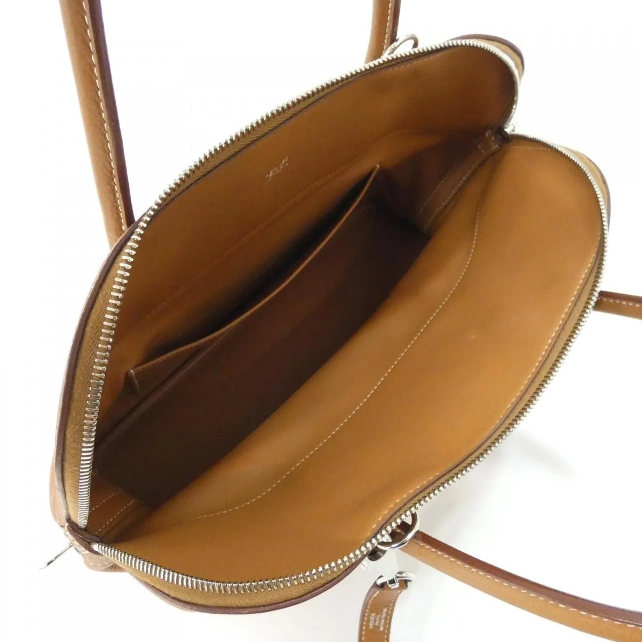 HERMES Bolide 073420CK Handbag Clemence Gold Clemence Leather Rank A - Thumbnail 9