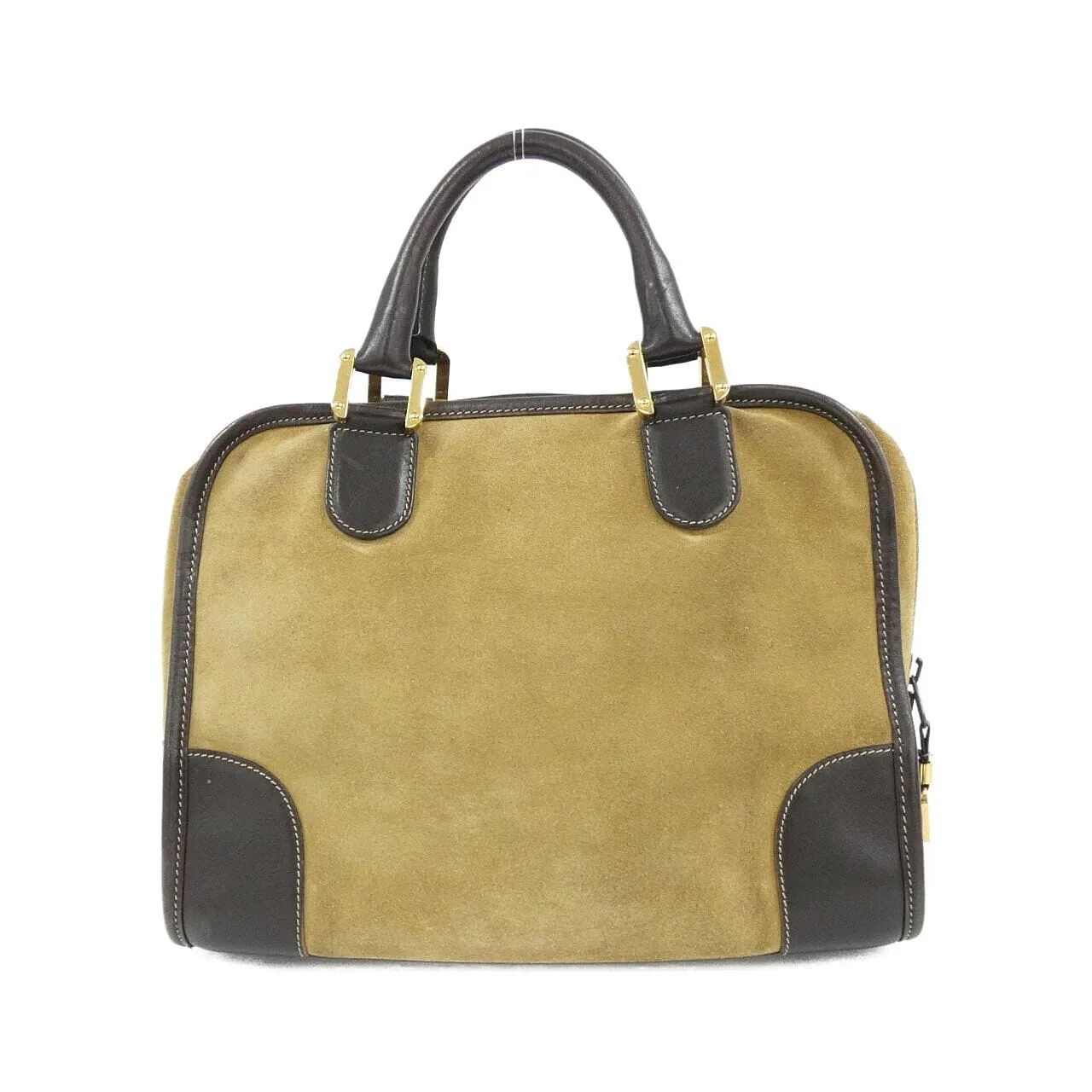 LOEWE Amazona Handbag Brown Rank B - Thumbnail 2