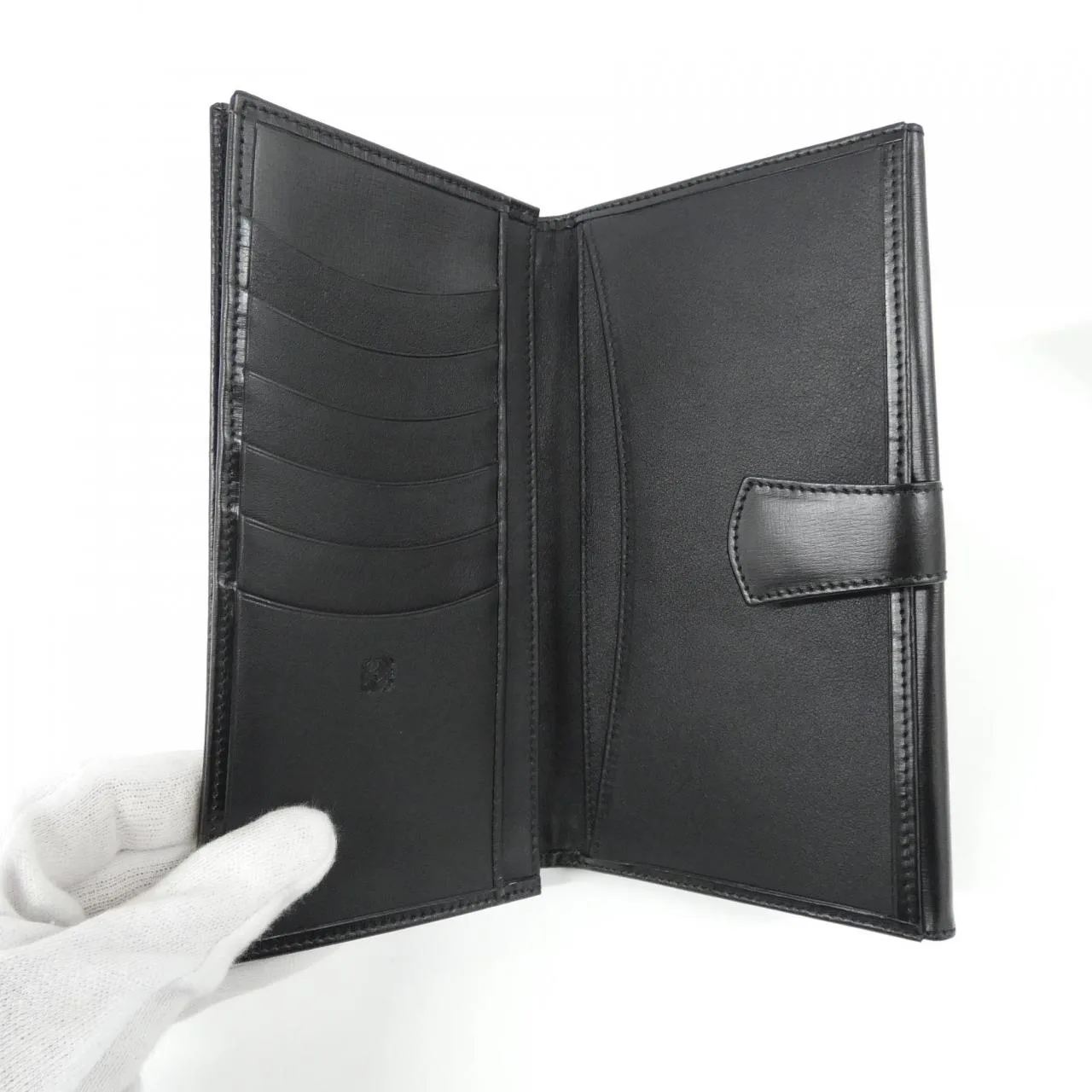 LOEWE Wallet Leather Black Leather Rank A - Thumbnail 4