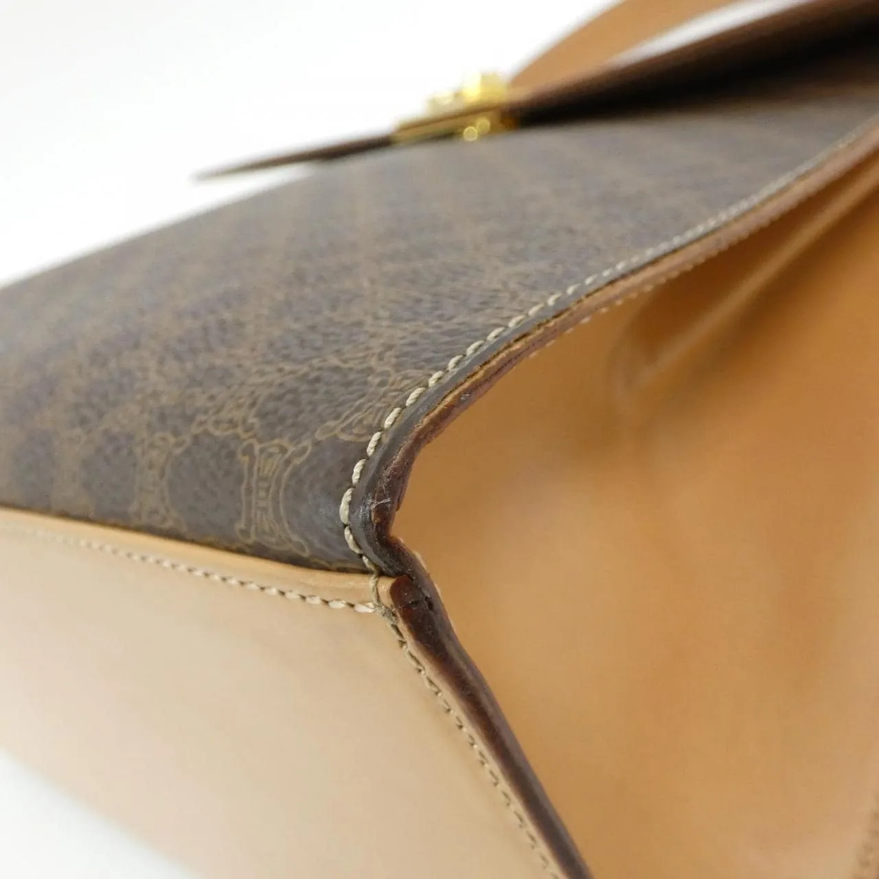 CELINE Handbag Canvas Brown Canvas Rank B - Thumbnail 3