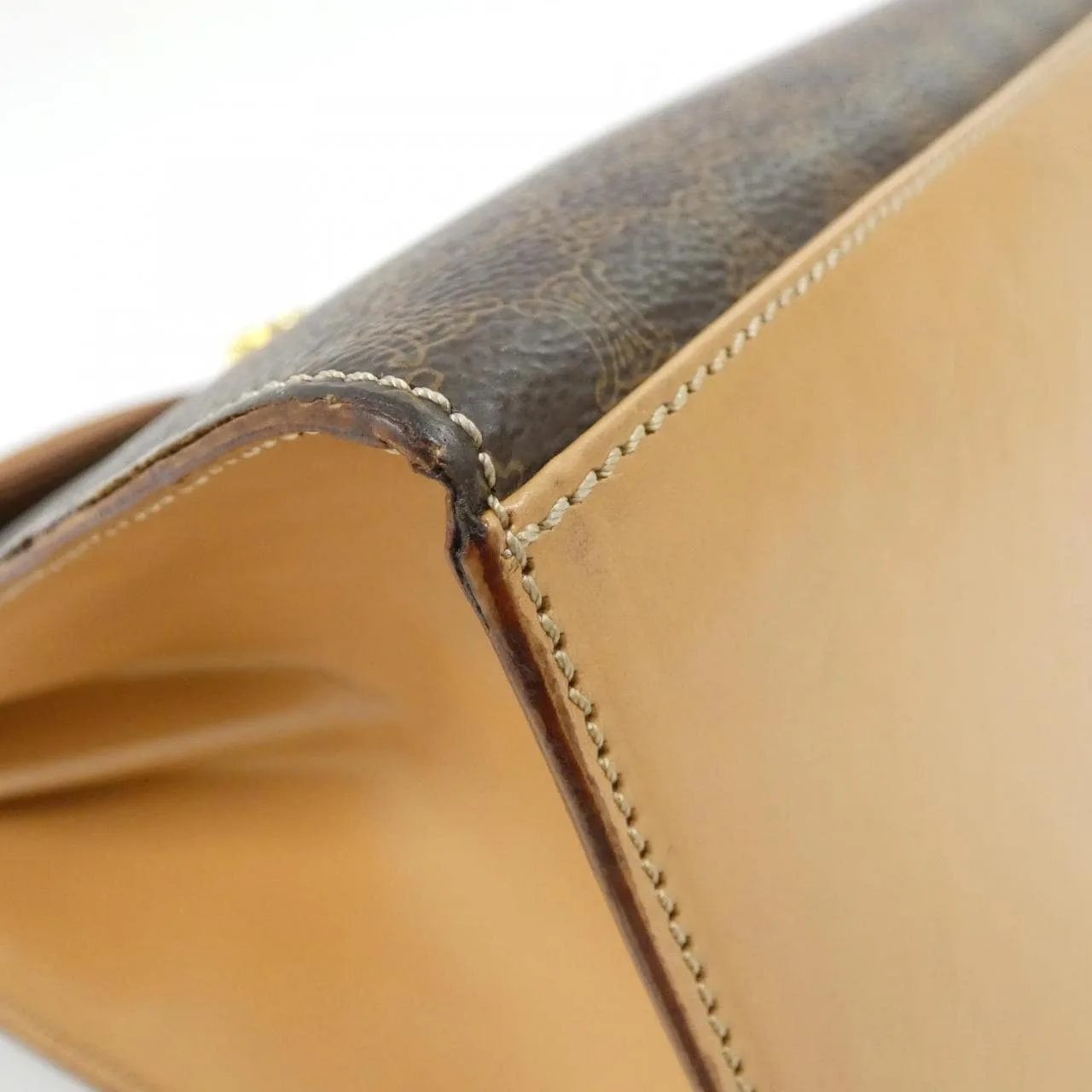 CELINE Handbag Canvas Brown Canvas Rank B - Thumbnail 4